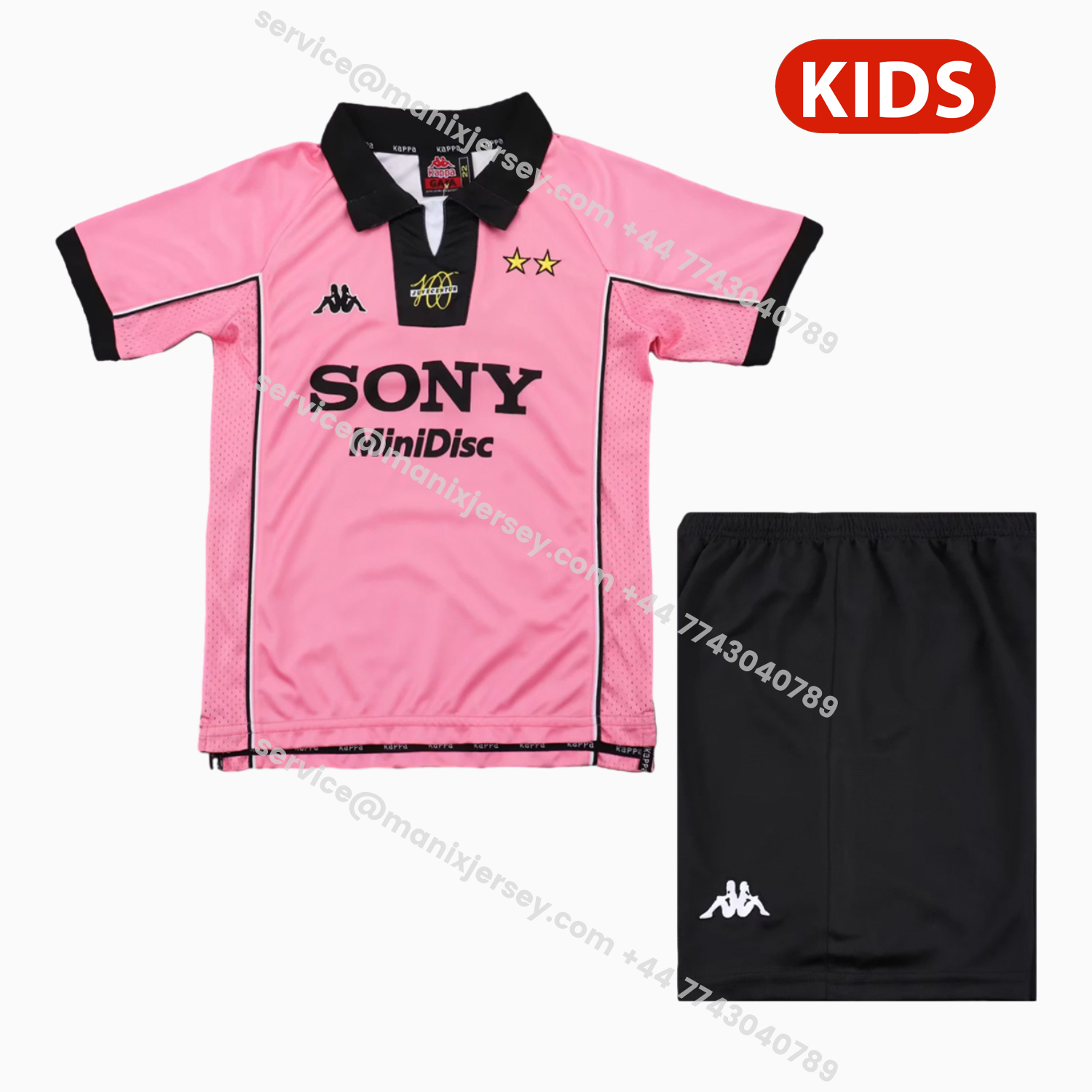 ManixJersey.com | Retro Juventus 1997-98 Away Kids Kit -Customize Name, Number and Patch | Worldwide Shipping