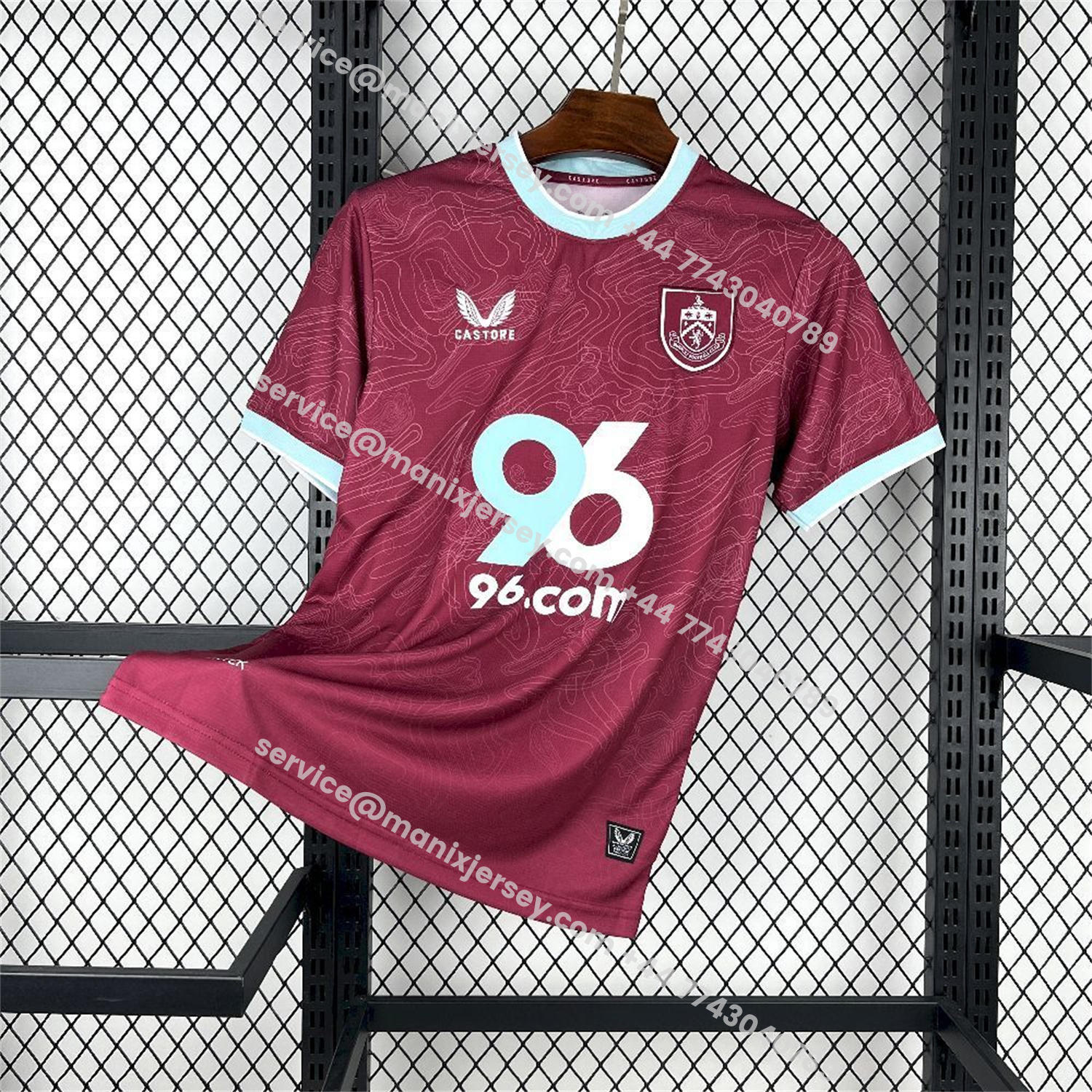 ManixJersey.com | Burnley 25-26 Home Jersey - Fans Version -Customize Name, Number and Patch | Worldwide Shipping