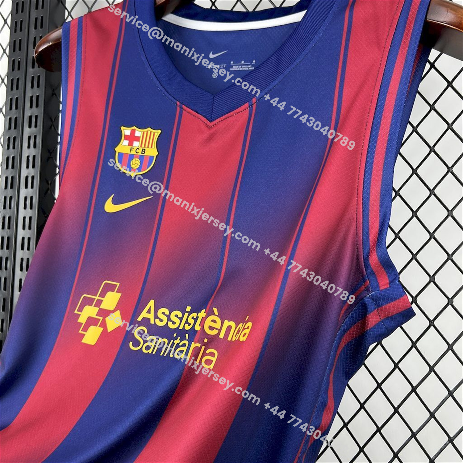 ManixJersey.com | Barcelona 25-26 Blue And Red Basketball Training Vest - Fans Version -Customize Name, Number and Patch | Worldwide Shipping