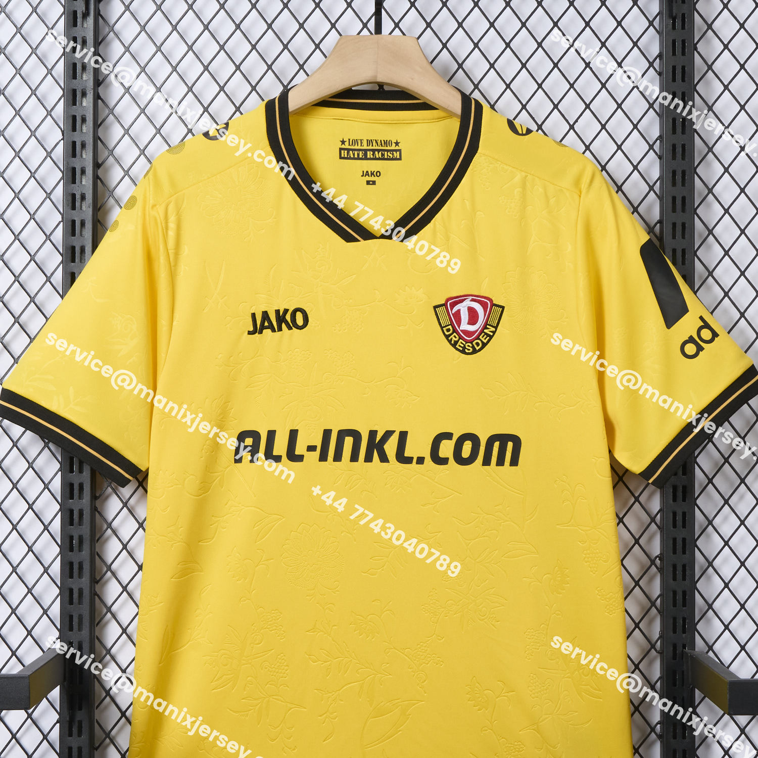 ManixJersey.com | Dynamo Dresden 25-26 Home Jersey - Fans Version -Customize Name, Number and Patch | Worldwide Shipping