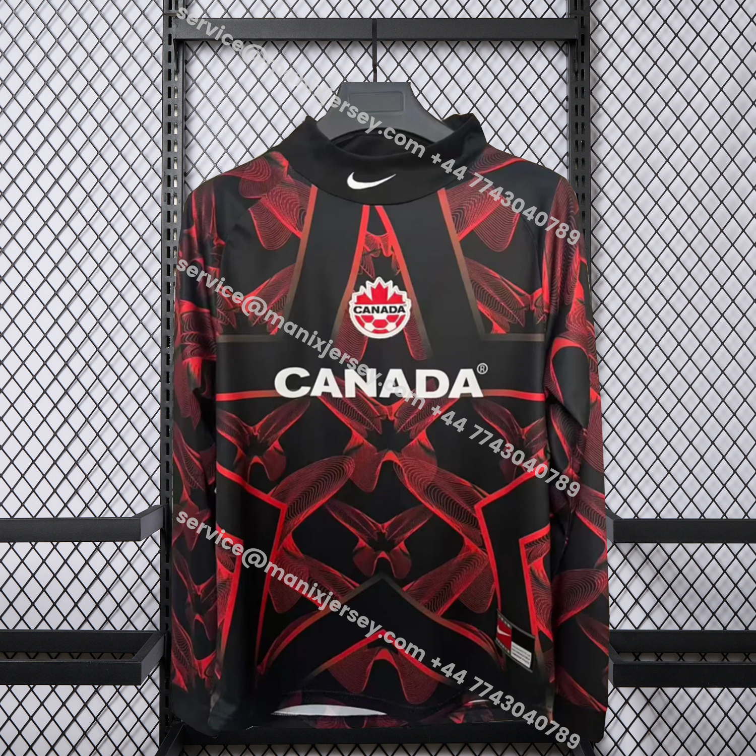 ManixJersey.com | Canada 2026 Hollywood Goalkeeper Special Long Sleeves Jersey - Fans Version -Customize Name, Number and Patch | Worldwide Shipping