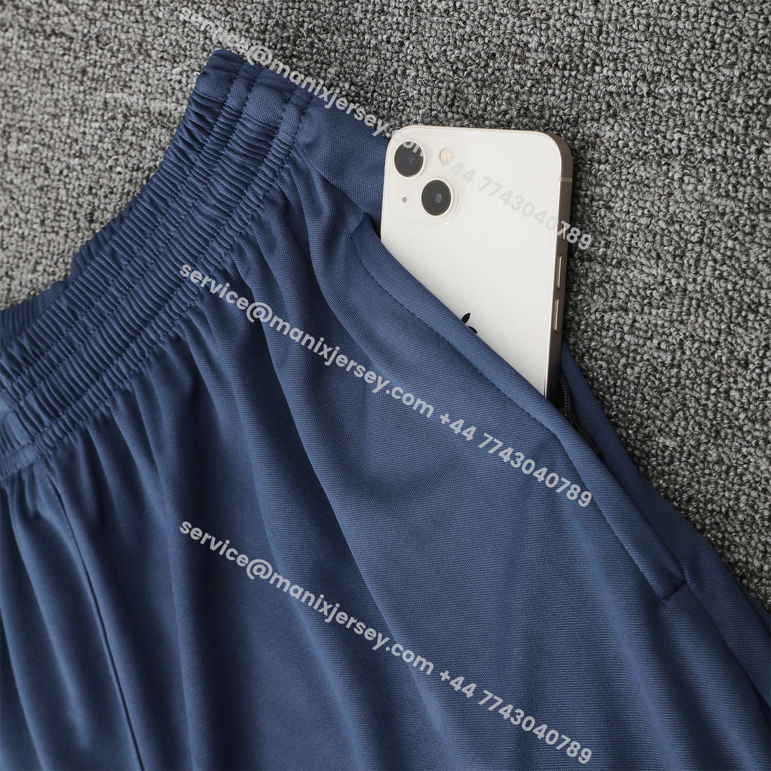 ManixJersey.com | Paris Saint-Germain PSG 25-26 Vest Training Set - Deep Blue Vest & Deep Blue Shorts -Customize Name, Number and Patch | Worldwide Shipping