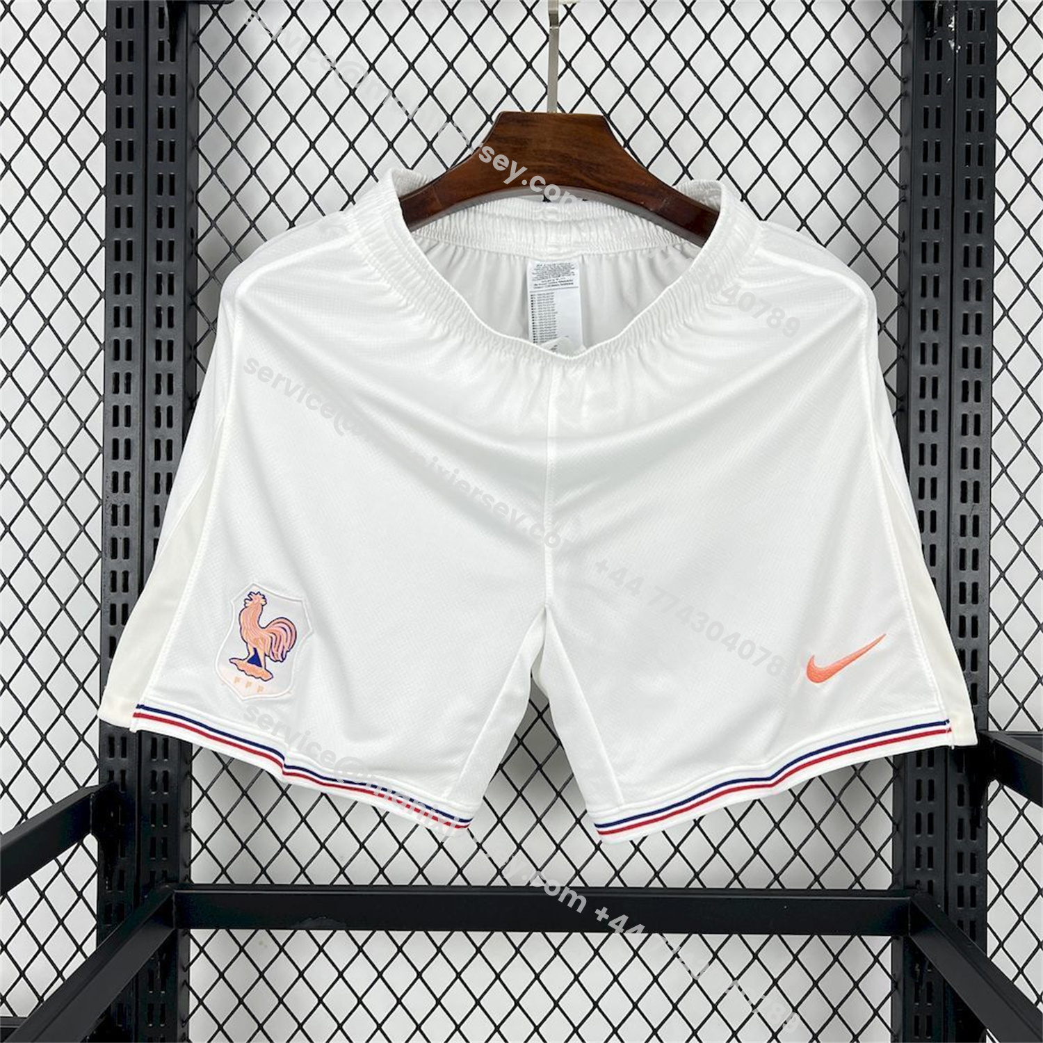 ManixJersey.com | France 2026 Away White Shorts - Fans Version -Customize Name, Number and Patch | Worldwide Shipping