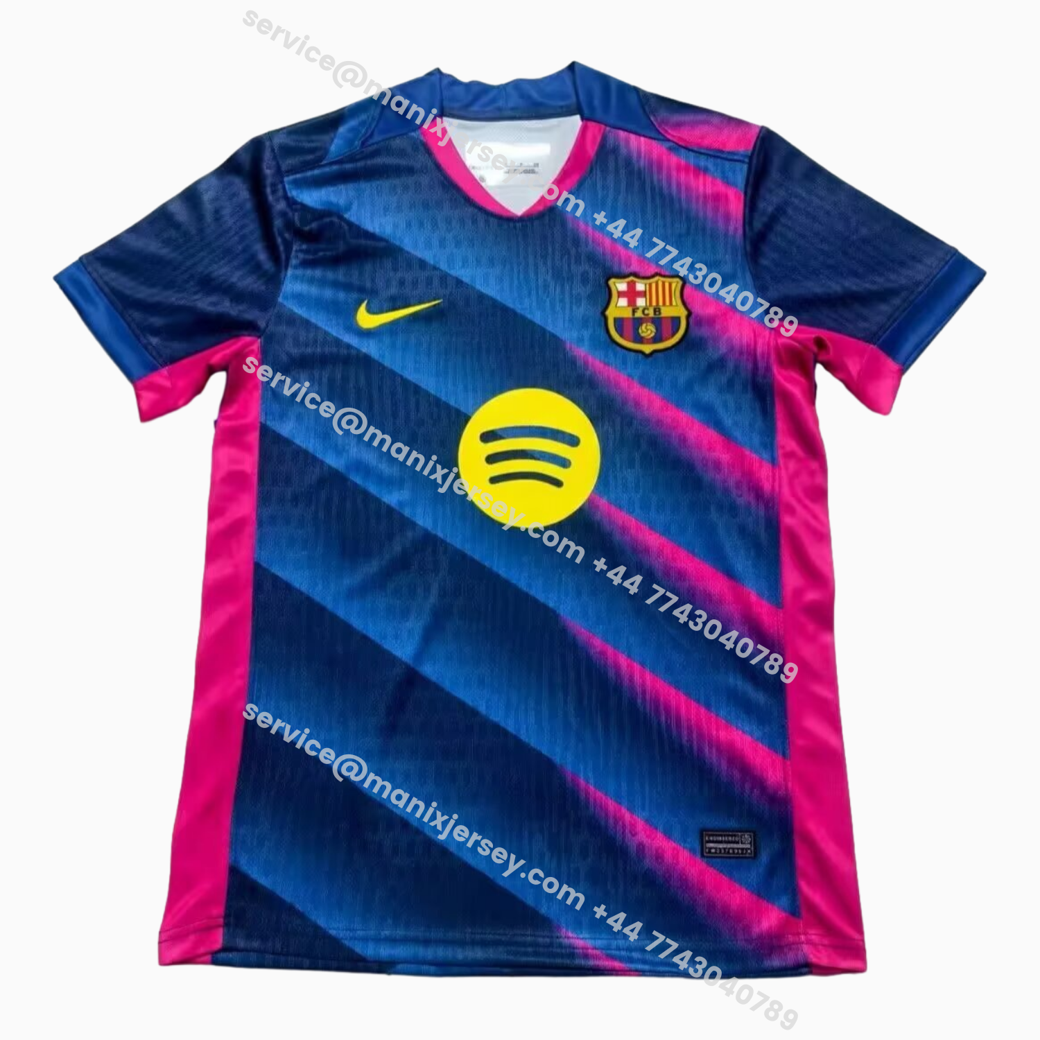 ManixJersey.com | Barcelona 25-26 Twill Gradient Special Jersey - Fans Version -Customize Name, Number and Patch | Worldwide Shipping