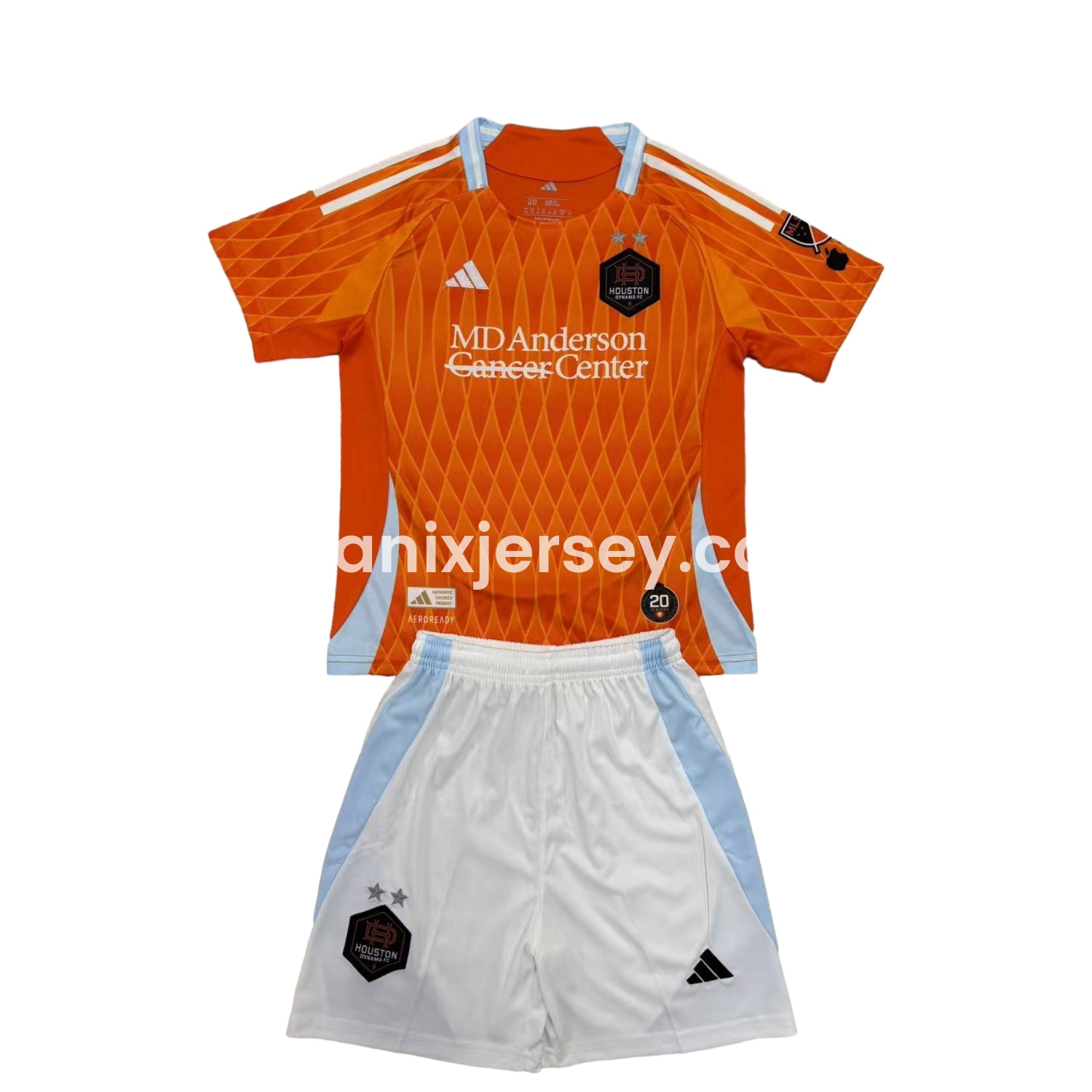 ManixJersey.com | Houston Dynamo FC 25-26 Home Men's Adult Jersey Set - Fans Version -Customize Name, Number and Patch | Worldwide Shipping