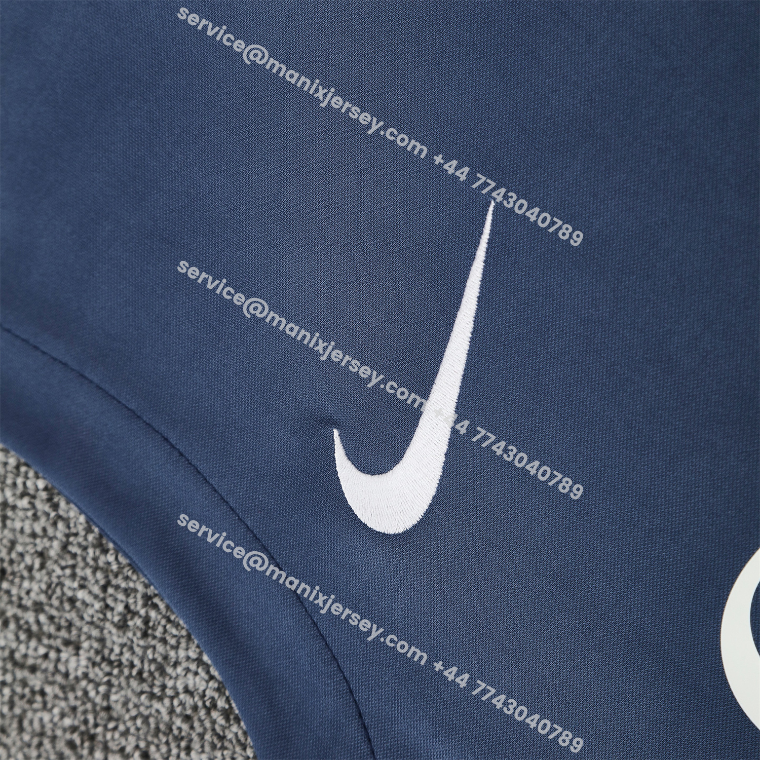 ManixJersey.com | Paris Saint-Germain PSG 25-26 Vest Training Set - Deep Blue Vest & Deep Blue Shorts -Customize Name, Number and Patch | Worldwide Shipping