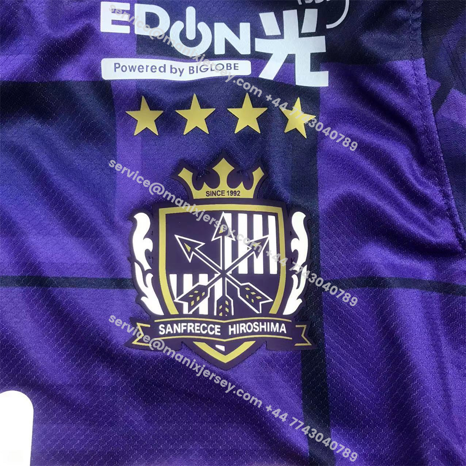 ManixJersey.com | Sanfrecce Hiroshima 25-26 Home Jersey - Fans Version -Customize Name, Number and Patch | Worldwide Shipping