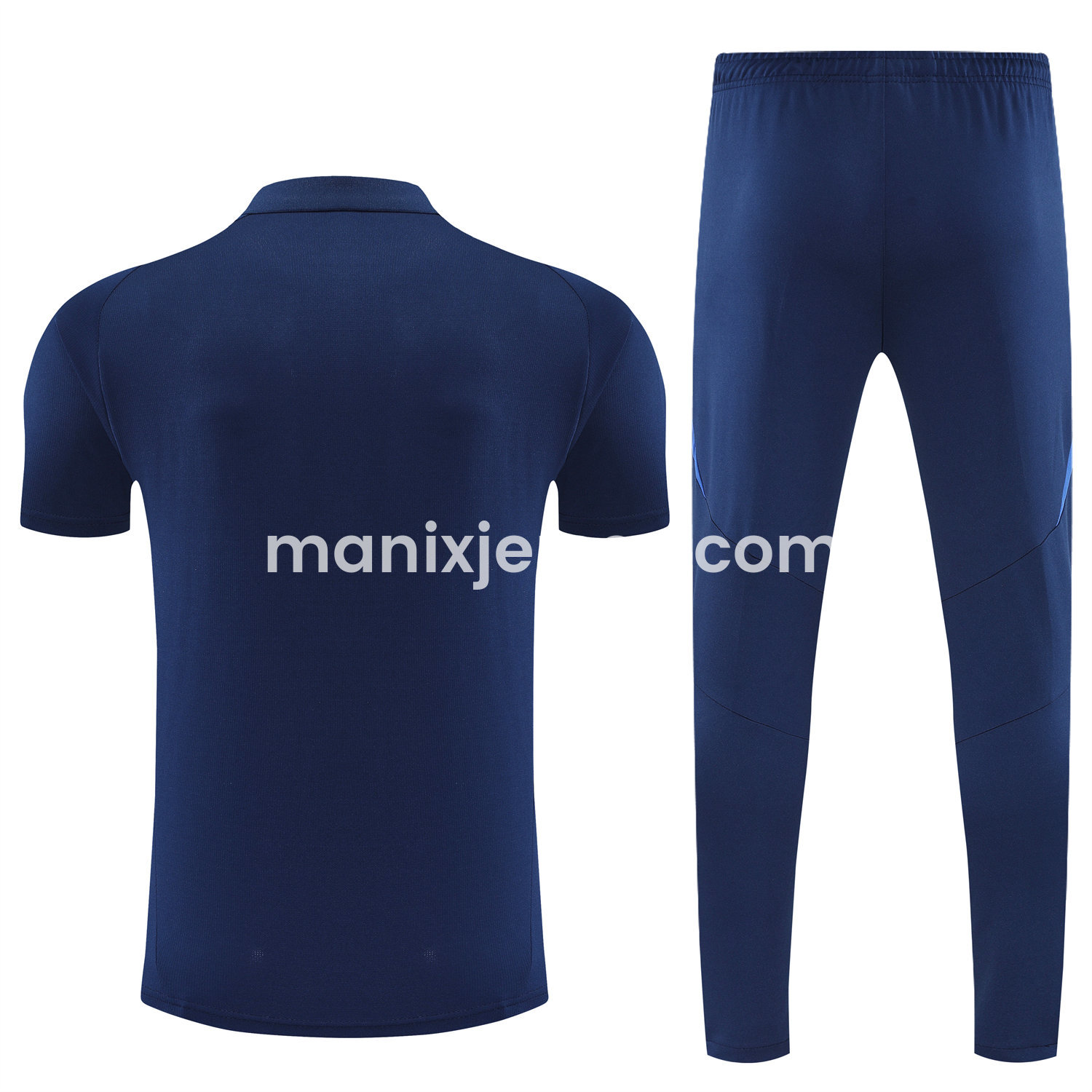 ManixJersey.com | Italy 25-26 POLO Short-Sleeve Training Set - Deep Blue Top and Pants -Customize Name, Number and Patch | Worldwide Shipping