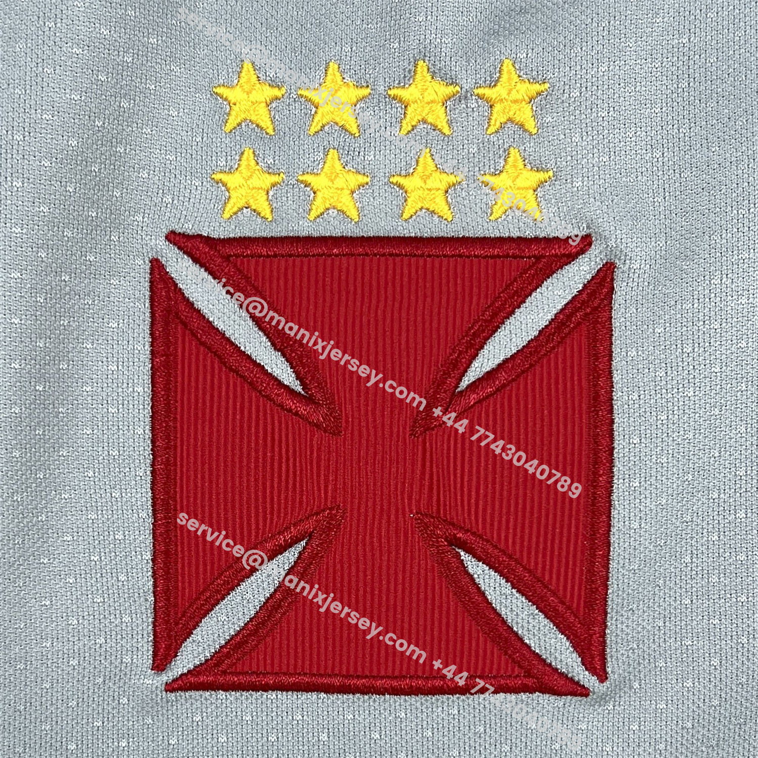 ManixJersey.com | Women's Vasco da Gama 25-26 Grey Pre-Match Jersey -Customize Name, Number and Patch | Worldwide Shipping