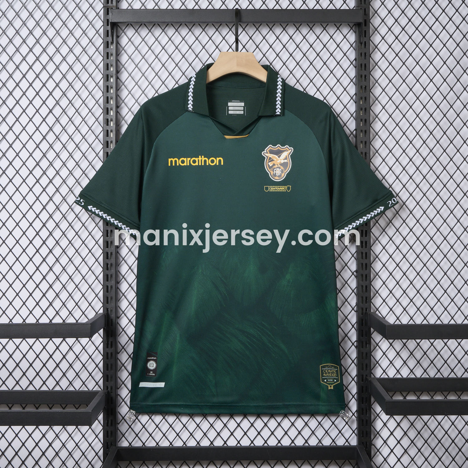 ManixJersey.com | Bolivia 2025-26 100 Years Centennial Edition Home Jersey - Fans Version -Customize Name, Number and Patch | Worldwide Shipping