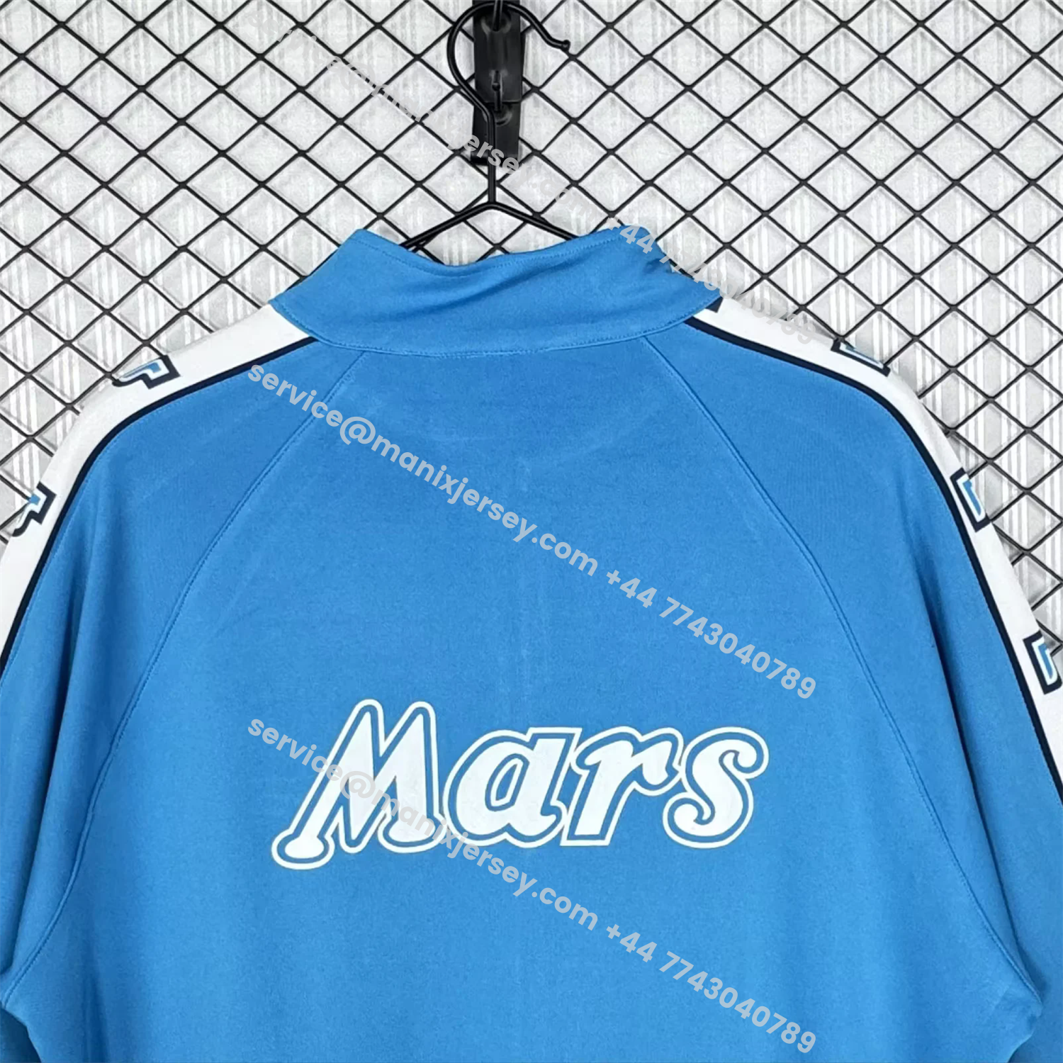 ManixJersey.com | Retro Napoli 1988-89 Blue Windbreaker -Customize Name, Number and Patch | Worldwide Shipping