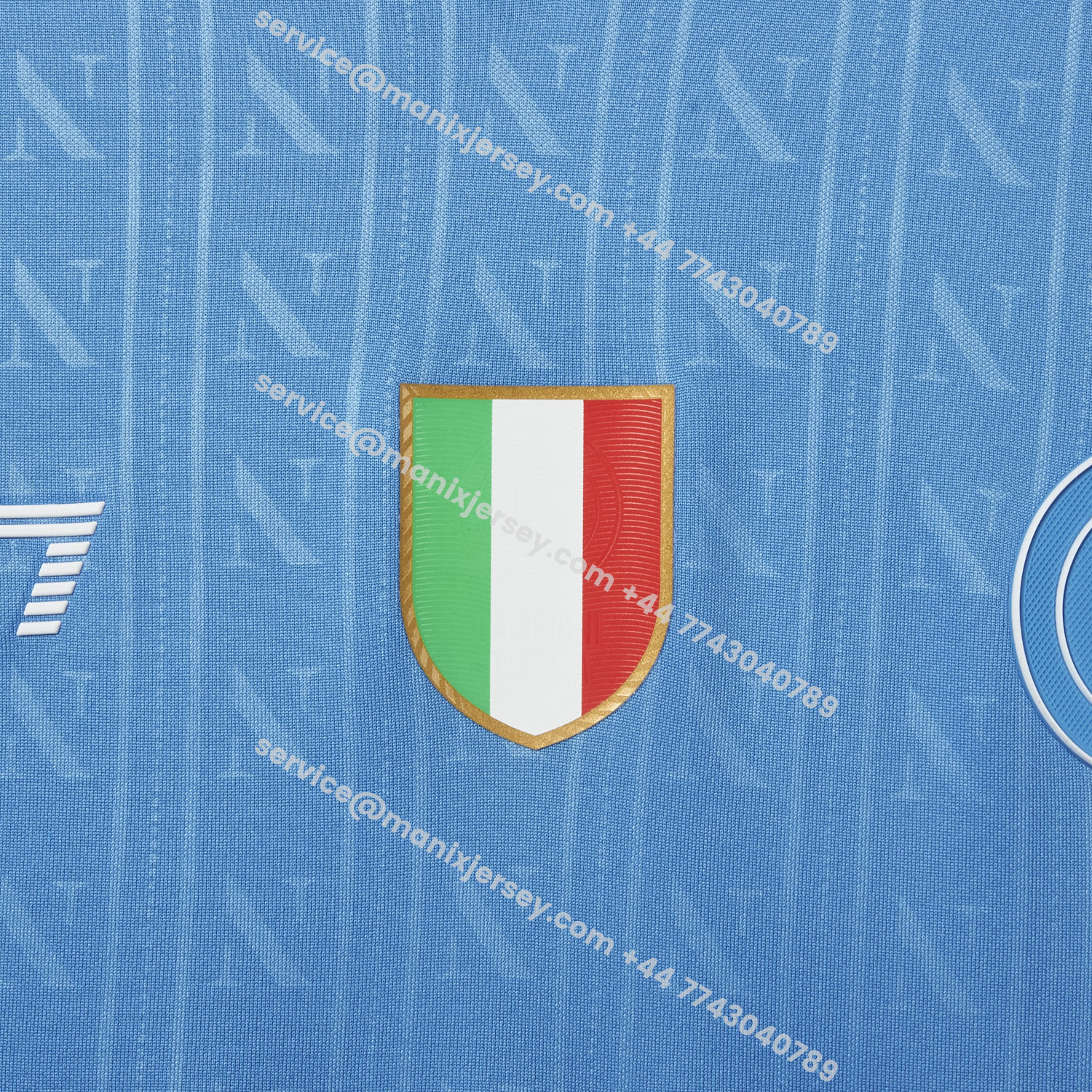 ManixJersey.com | Napoli 25-26 European Home Blue Jersey - Fans Version -Customize Name, Number and Patch | Worldwide Shipping