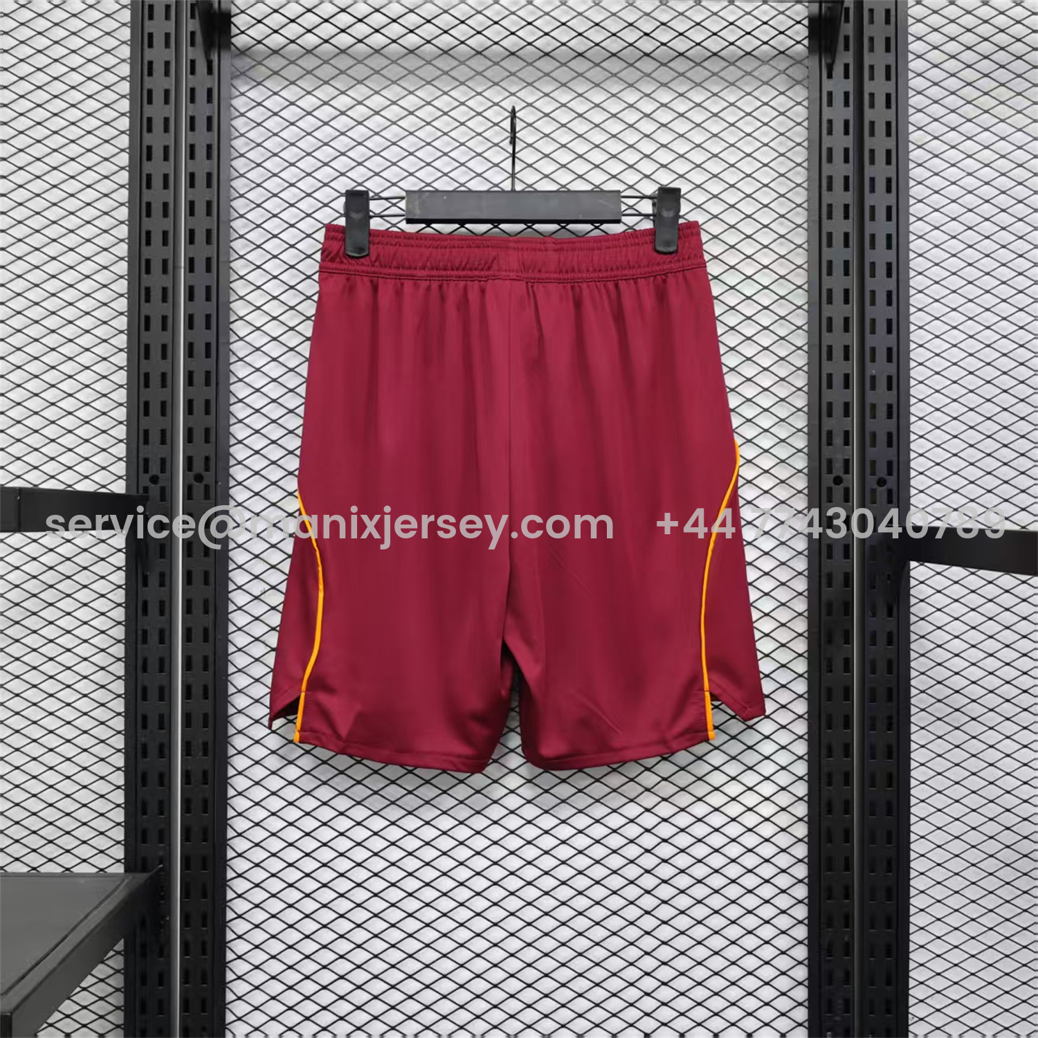 ManixJersey.com | Roma 25-26 Home Red Shorts - Player Version -Customize Name, Number and Patch | Worldwide Shipping