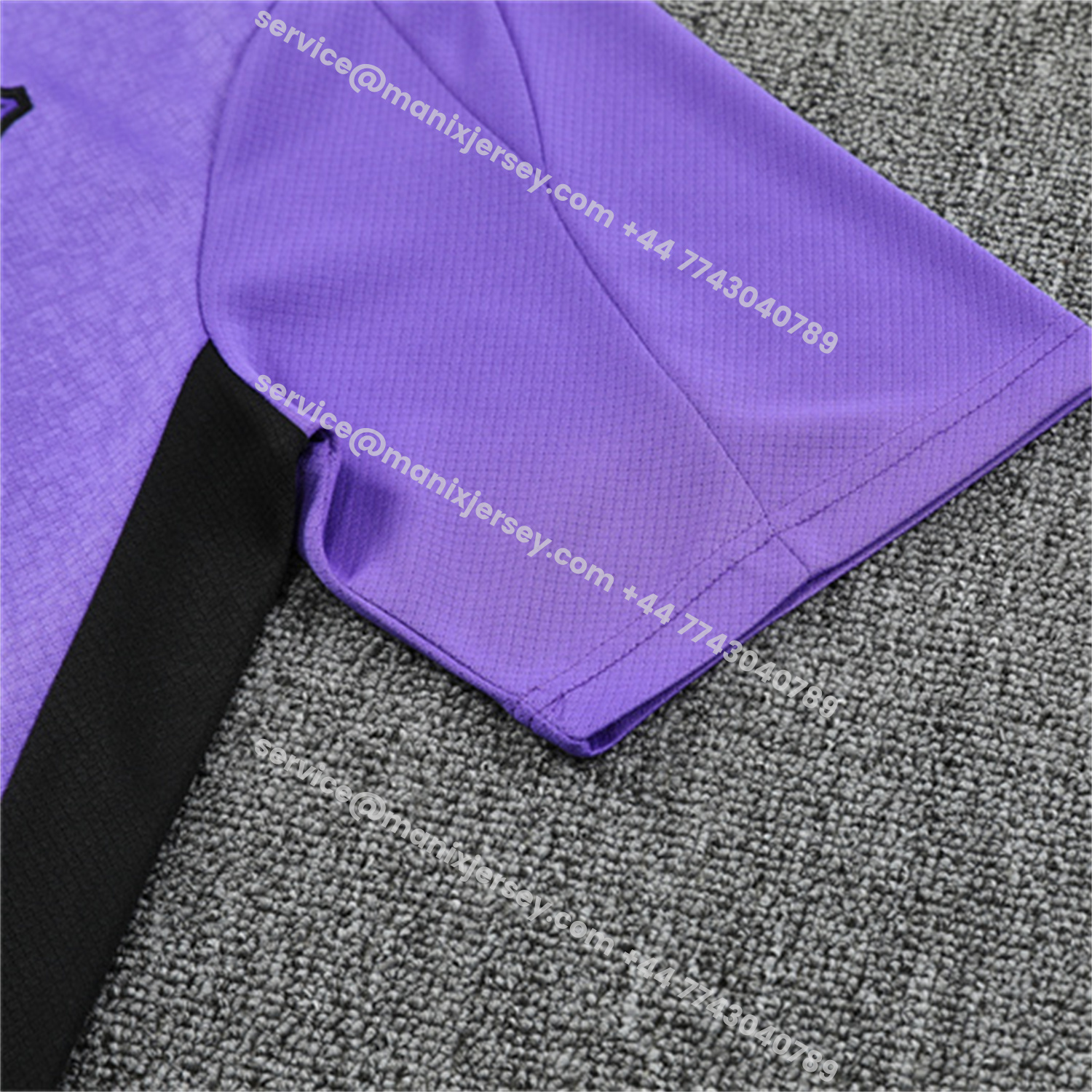 ManixJersey.com | Barcelona 25-26 X KB Short-Sleeve Training Set - Purple Top & Black Shorts -Customize Name, Number and Patch | Worldwide Shipping