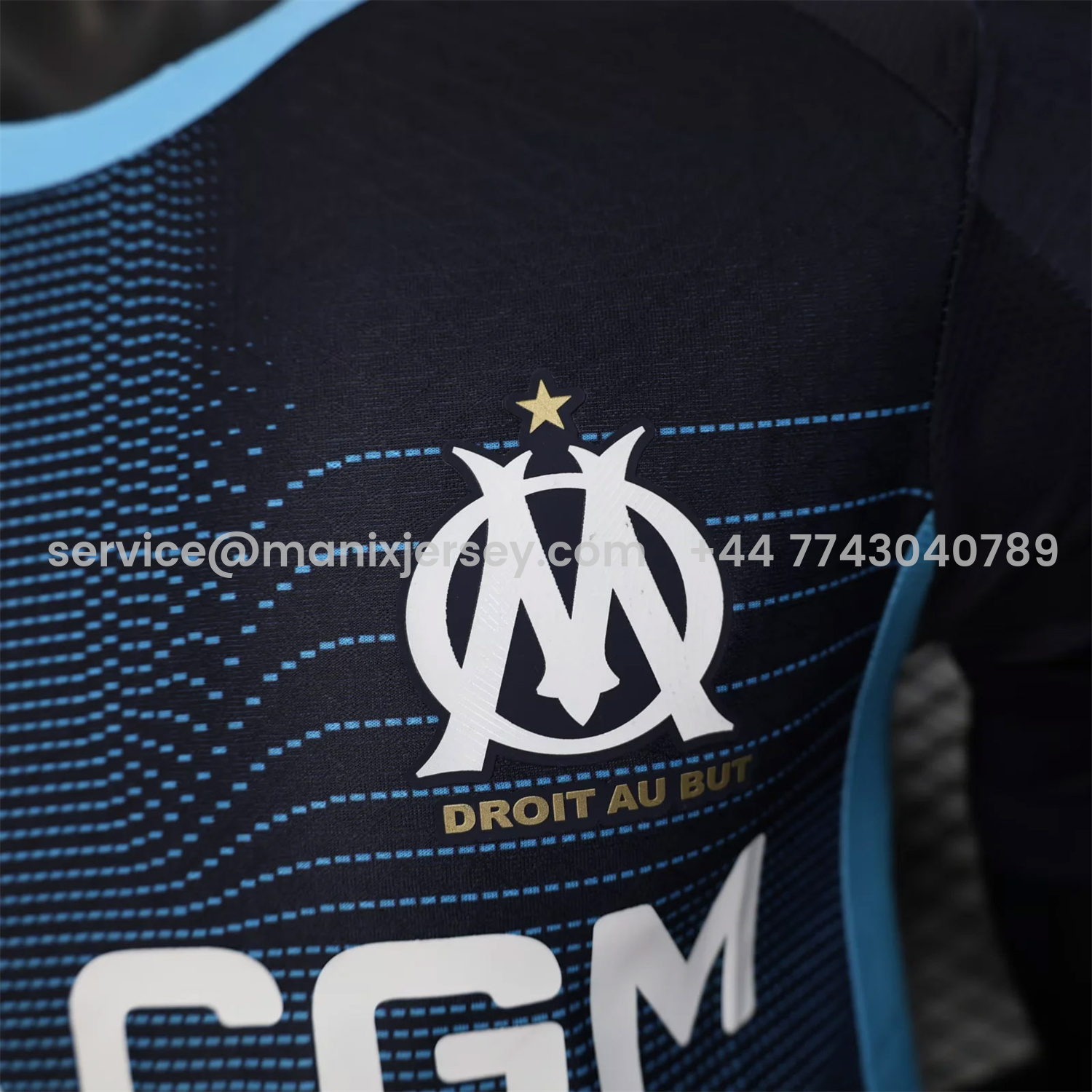 ManixJersey.com | Marseille 25-26 Away Jersey - Player Version -Customize Name, Number and Patch | Worldwide Shipping