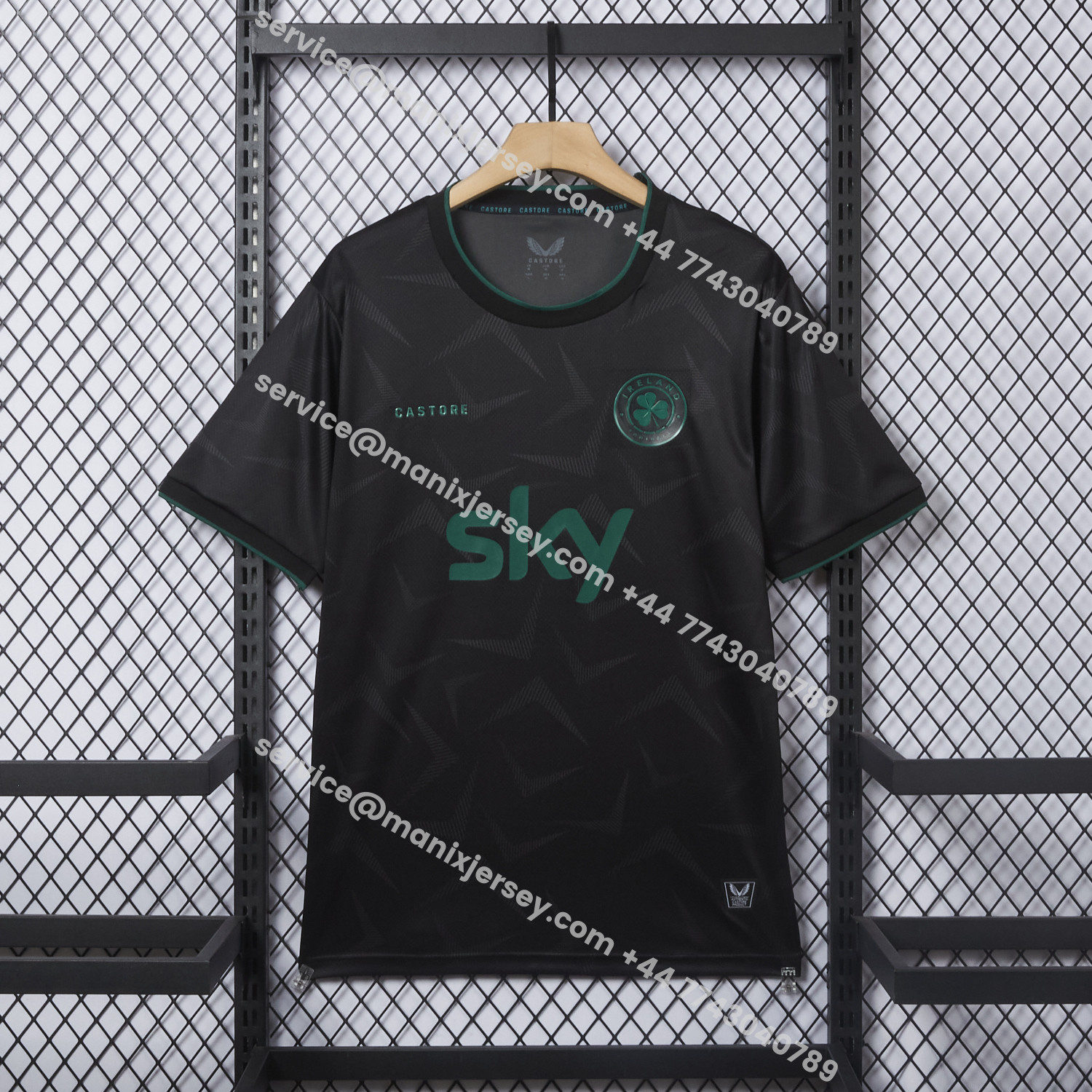 ManixJersey.com | Ireland 2026 Stealth Black Special Jersey - Fans Version -Customize Name, Number and Patch | Worldwide Shipping
