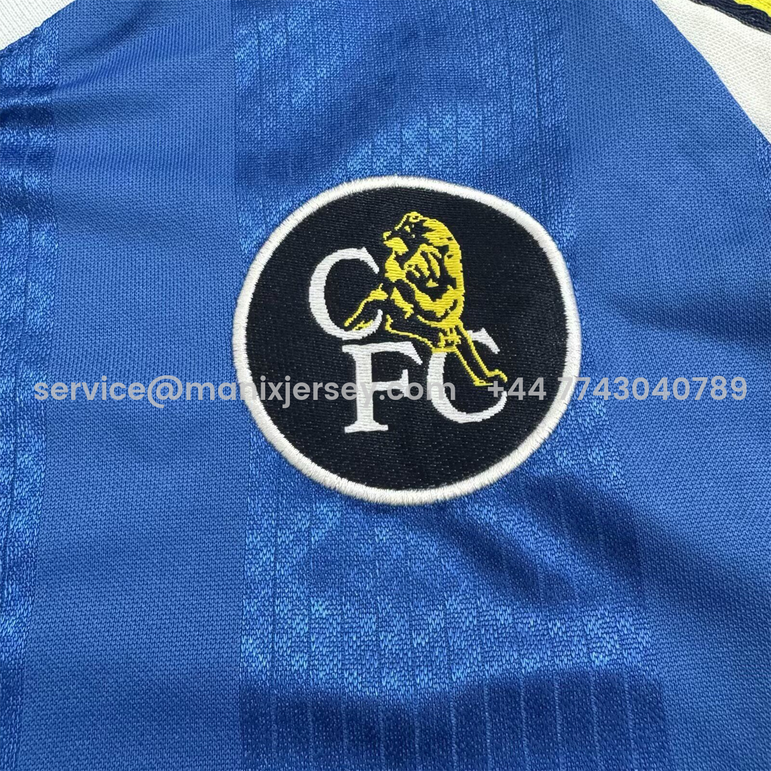 ManixJersey.com | Retro C.H.E.L.S.E.A 1997-99 Home Kids Kit -Customize Name, Number and Patch | Worldwide Shipping