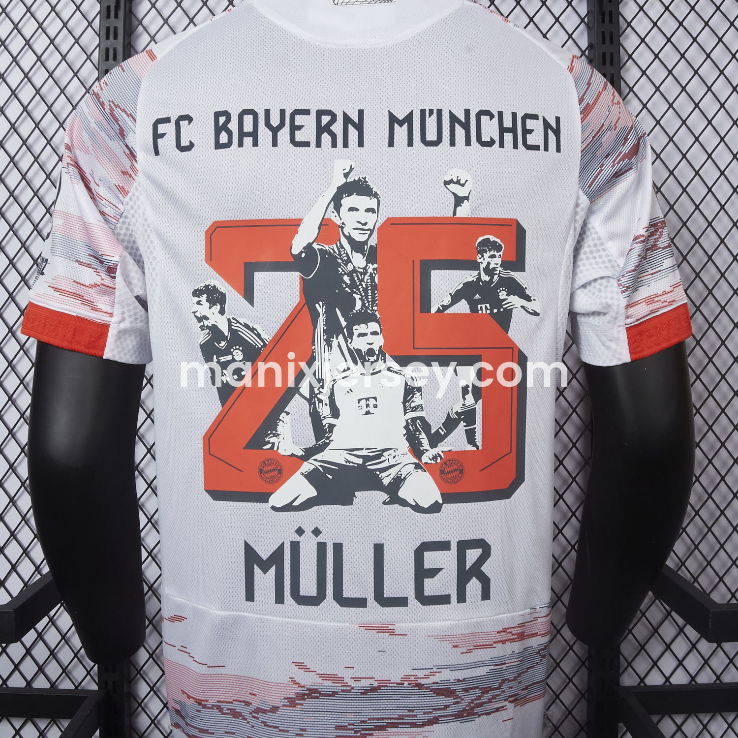 ManixJersey.com | 【MÜLLER 25 Pattern】Bayern Munich 25-26 Away Jersey - Player Version -Customize Name, Number and Patch | Worldwide Shipping