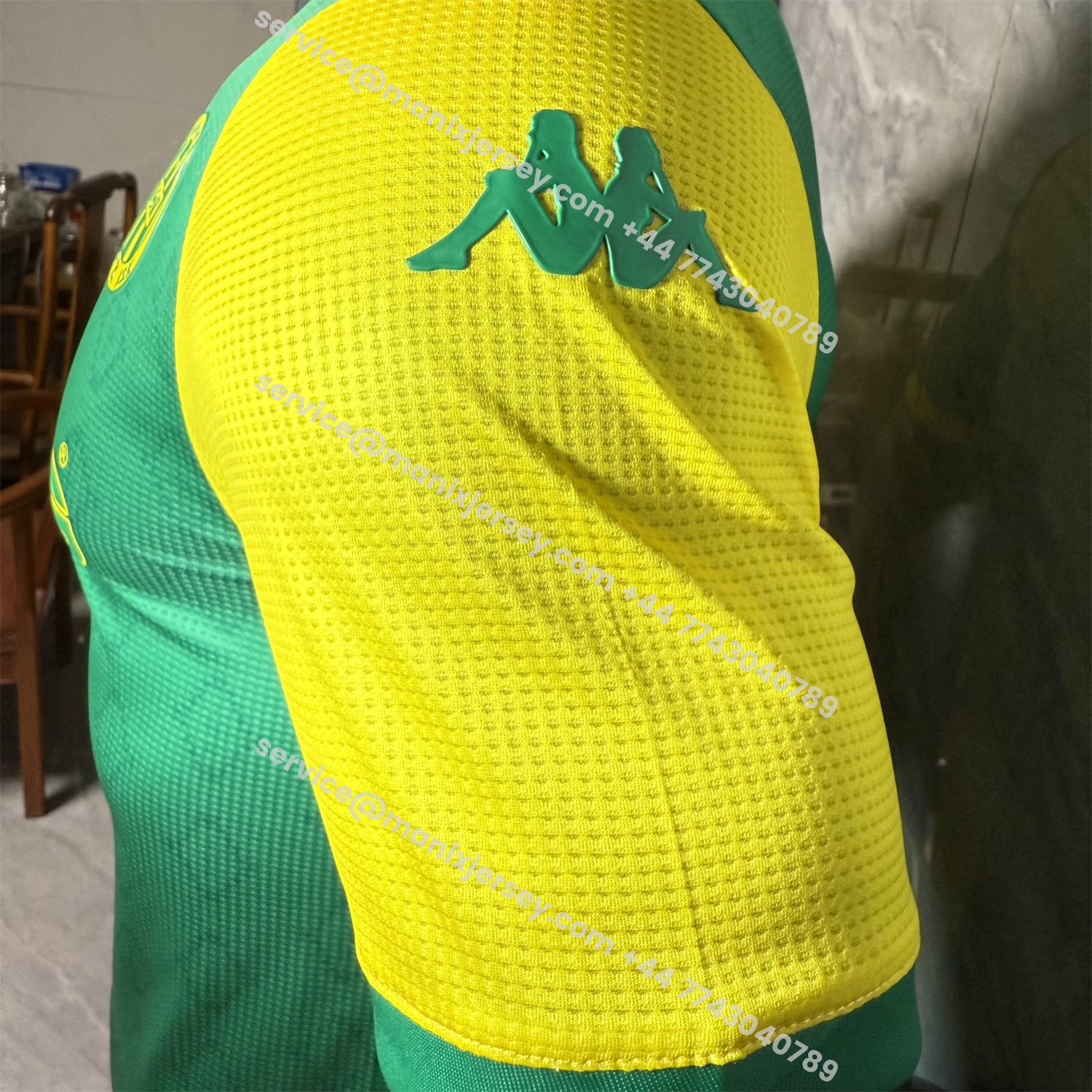 ManixJersey.com | JS Kabylie 25-26 Home Yellow And Green Jersey - Player Version -Customize Name, Number and Patch | Worldwide Shipping