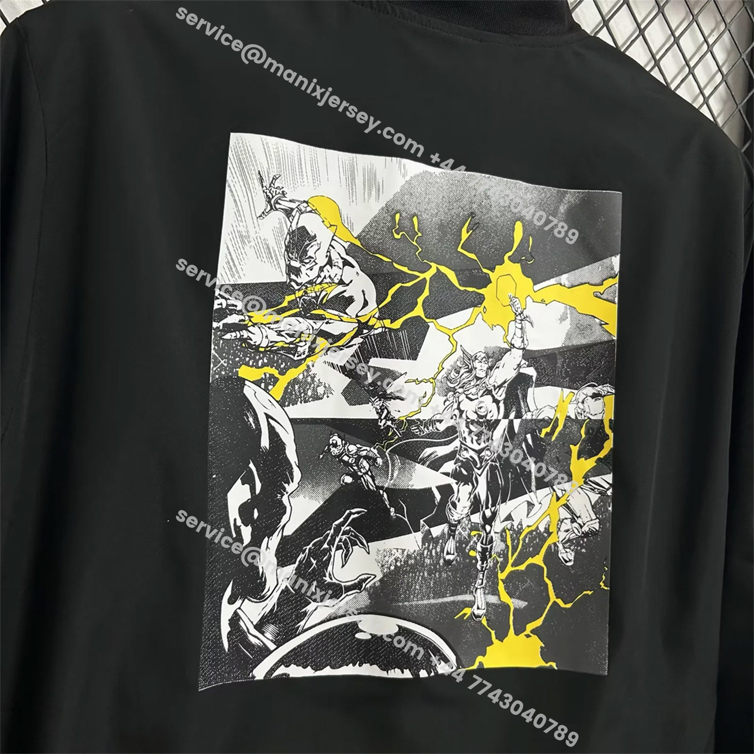 ManixJersey.com | Real Madrid 25-26 Windbreaker Jacket - Black -Customize Name, Number and Patch | Worldwide Shipping