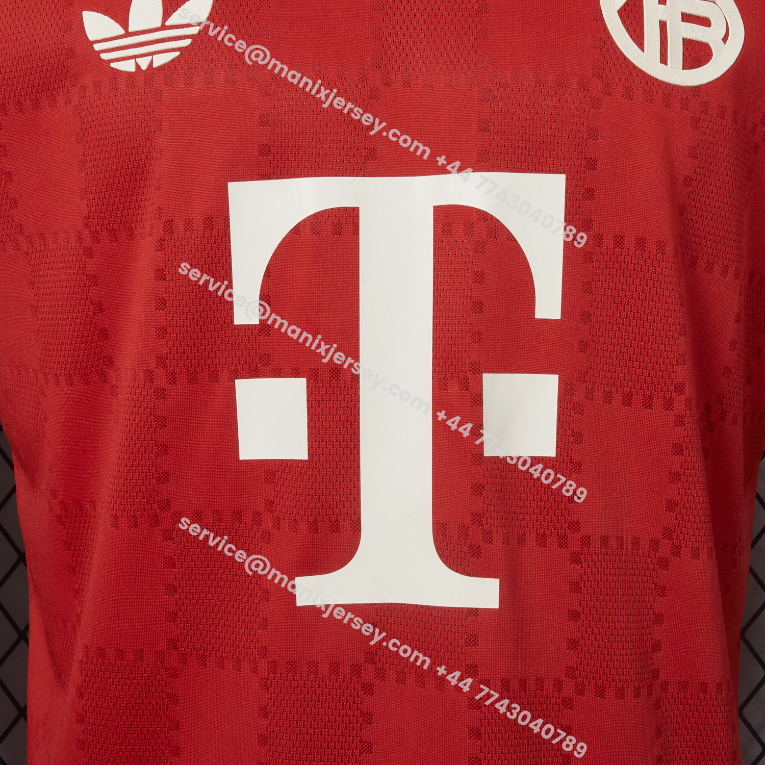 ManixJersey.com | Bayern Munich 25-26 Trefoil Red Special Jersey - Player Version -Customize Name, Number and Patch | Worldwide Shipping