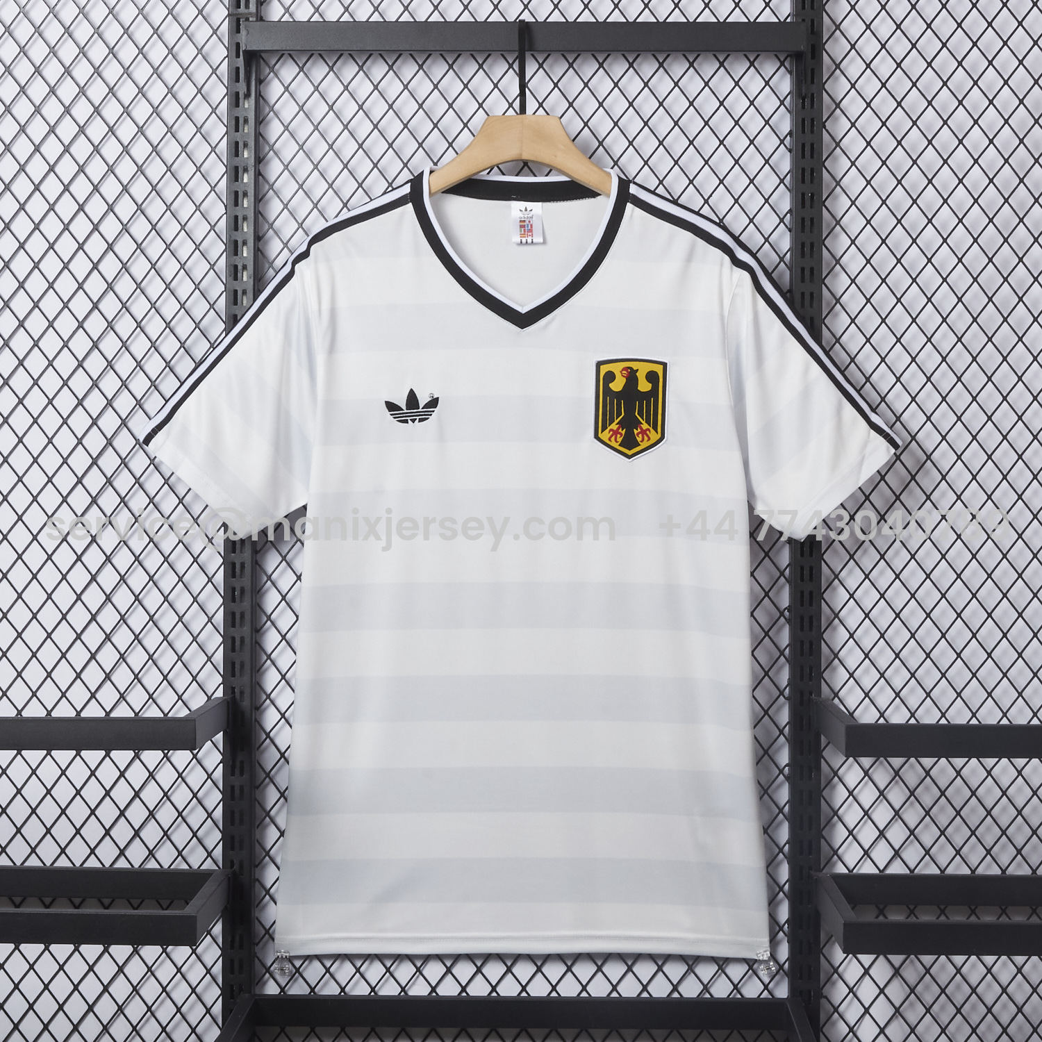 ManixJersey.com | Retro Germany 1984 Home Jersey -Customize Name, Number and Patch | Worldwide Shipping