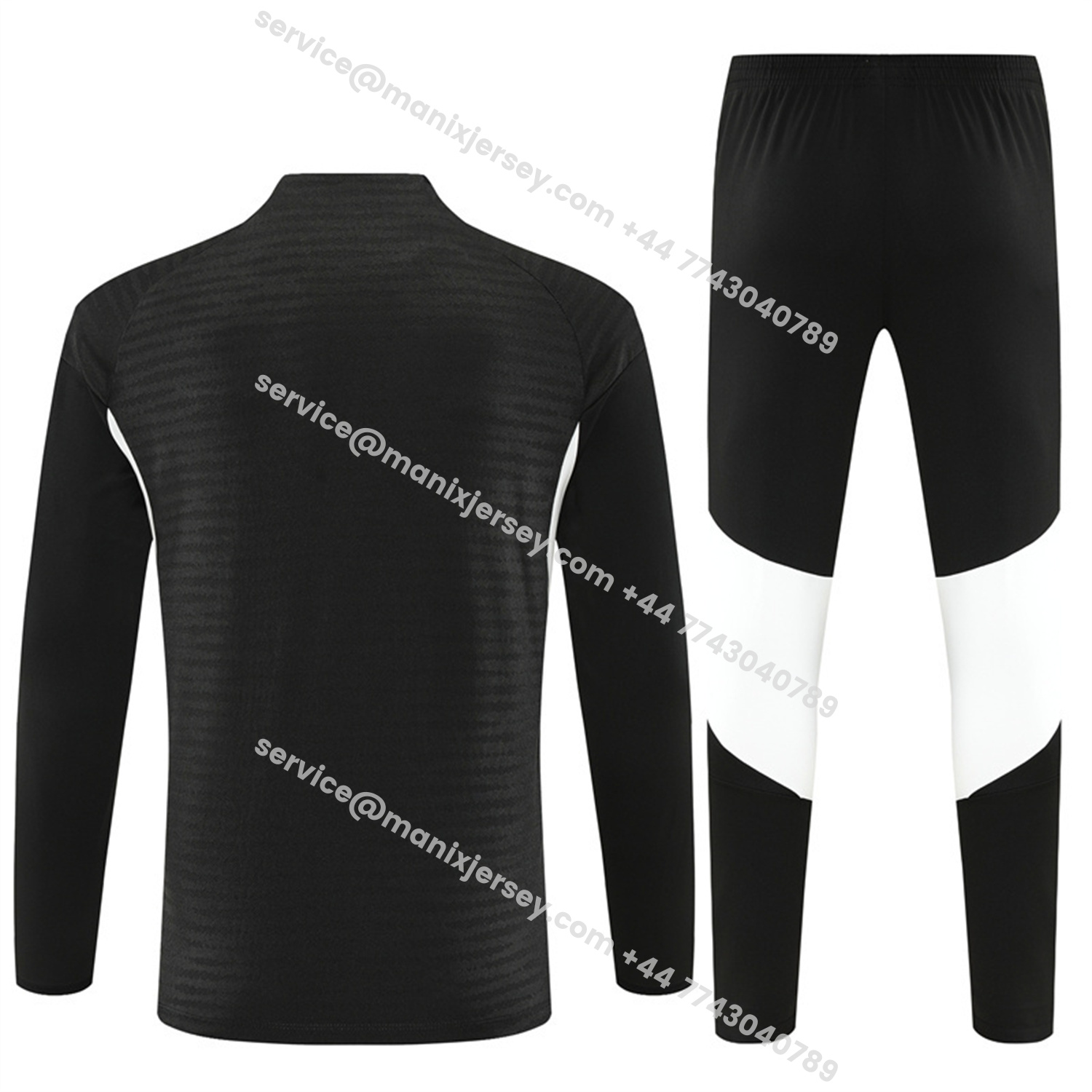 ManixJersey.com | Liver.pool 25-26 Kids Long Sleeve Training Set - Player Version - Black Top & Black Pants -Customize Name, Number and Patch | Worldwide Shipping