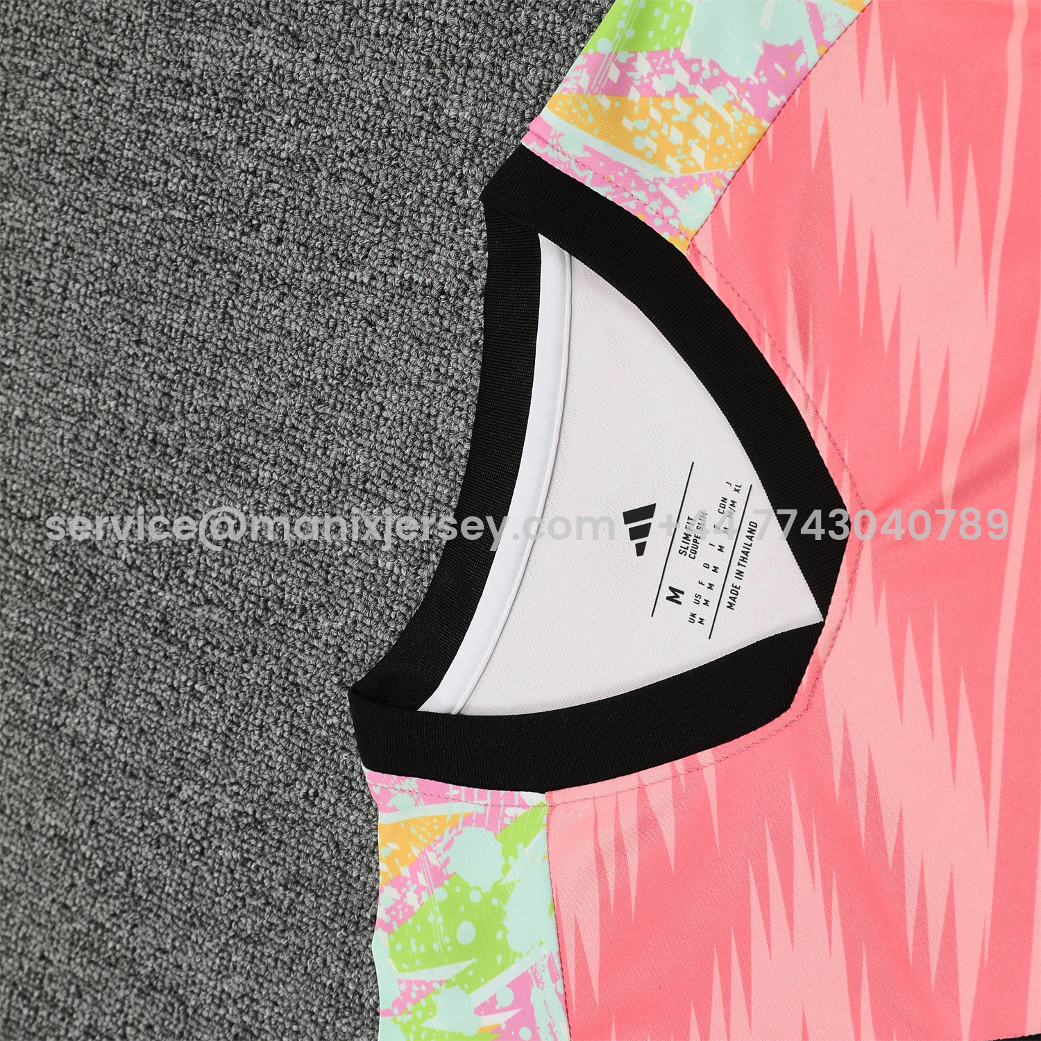 ManixJersey.com | Real Madrid 25-26 Vest Training Set - Pink Arrow Pattern Vest & Black Shorts -Customize Name, Number and Patch | Worldwide Shipping