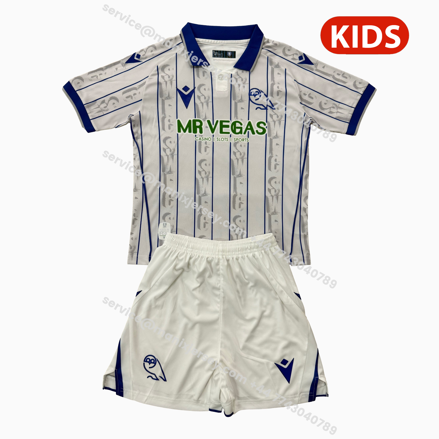 ManixJersey.com | Sheffield Wednesday 25-26 Third Kids Kit -Customize Name, Number and Patch | Worldwide Shipping