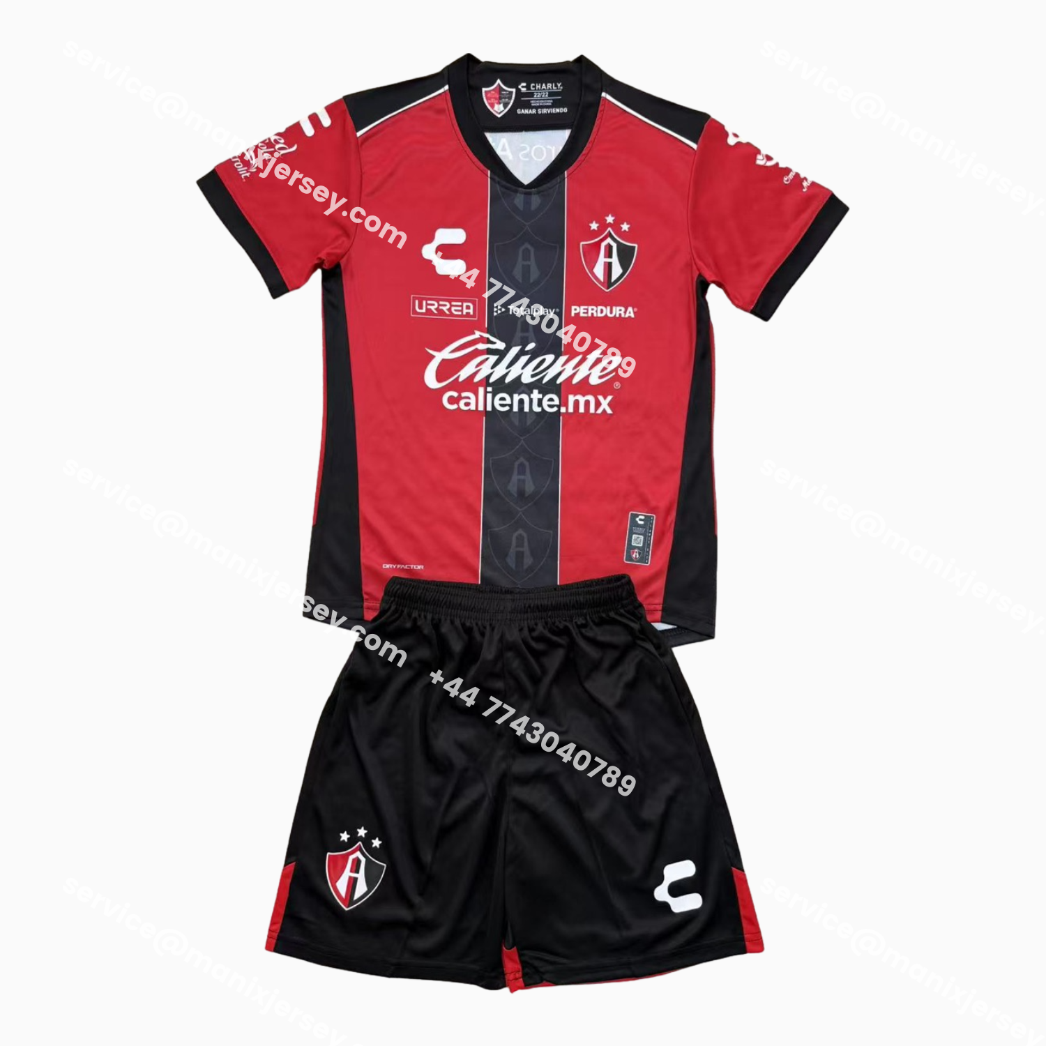 ManixJersey.com | Atlas 25-26 Home Red Men's Adult Jersey Set - Fans Version -Customize Name, Number and Patch | Worldwide Shipping