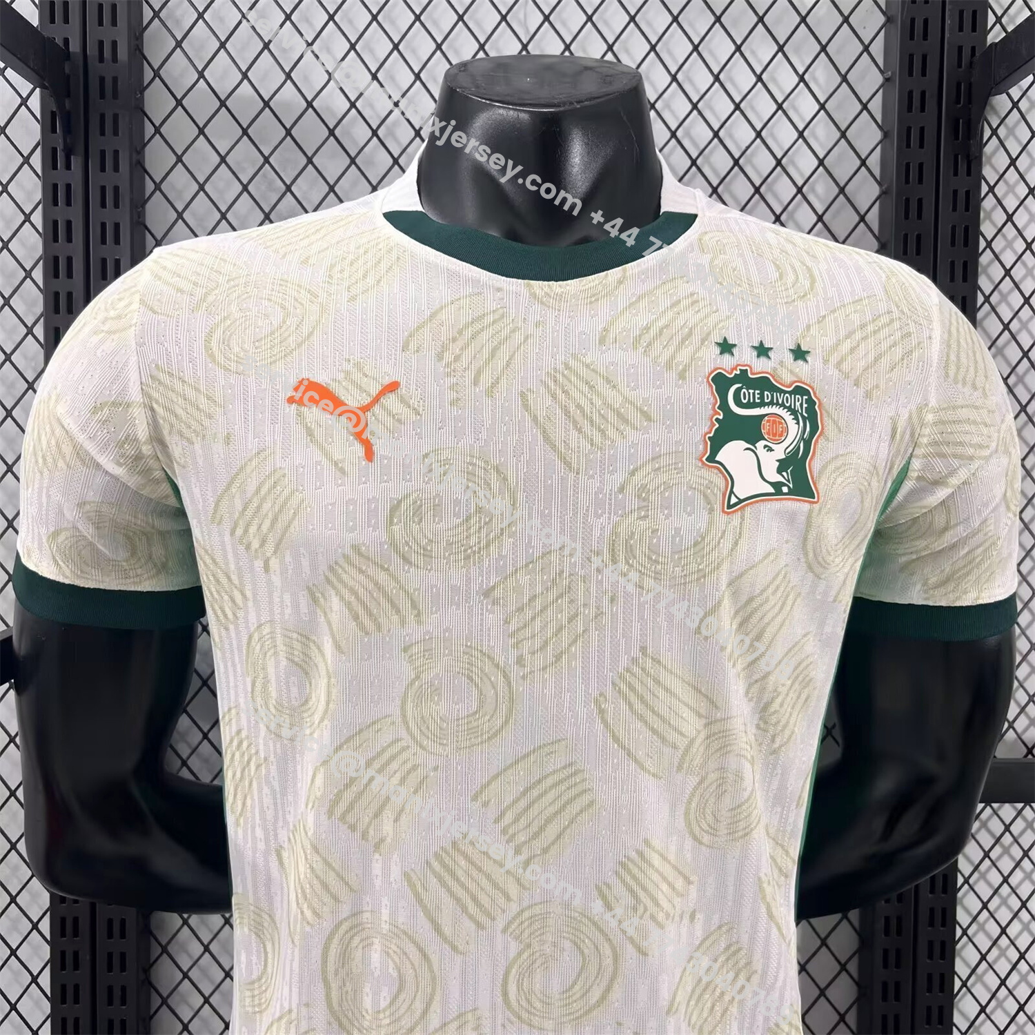ManixJersey.com | Ivory Coast 2026 Away White Jersey - Player Version -Customize Name, Number and Patch | Worldwide Shipping