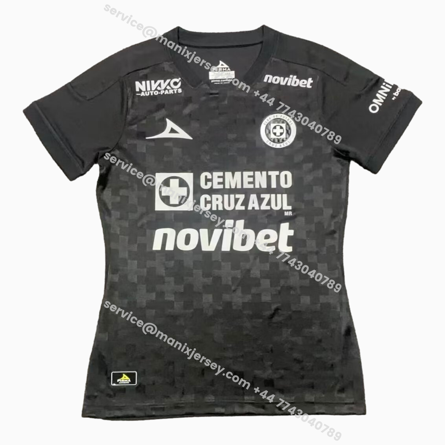 ManixJersey.com | Women's Cruz Azul 25-26 Third Black Jersey -Customize Name, Number and Patch | Worldwide Shipping