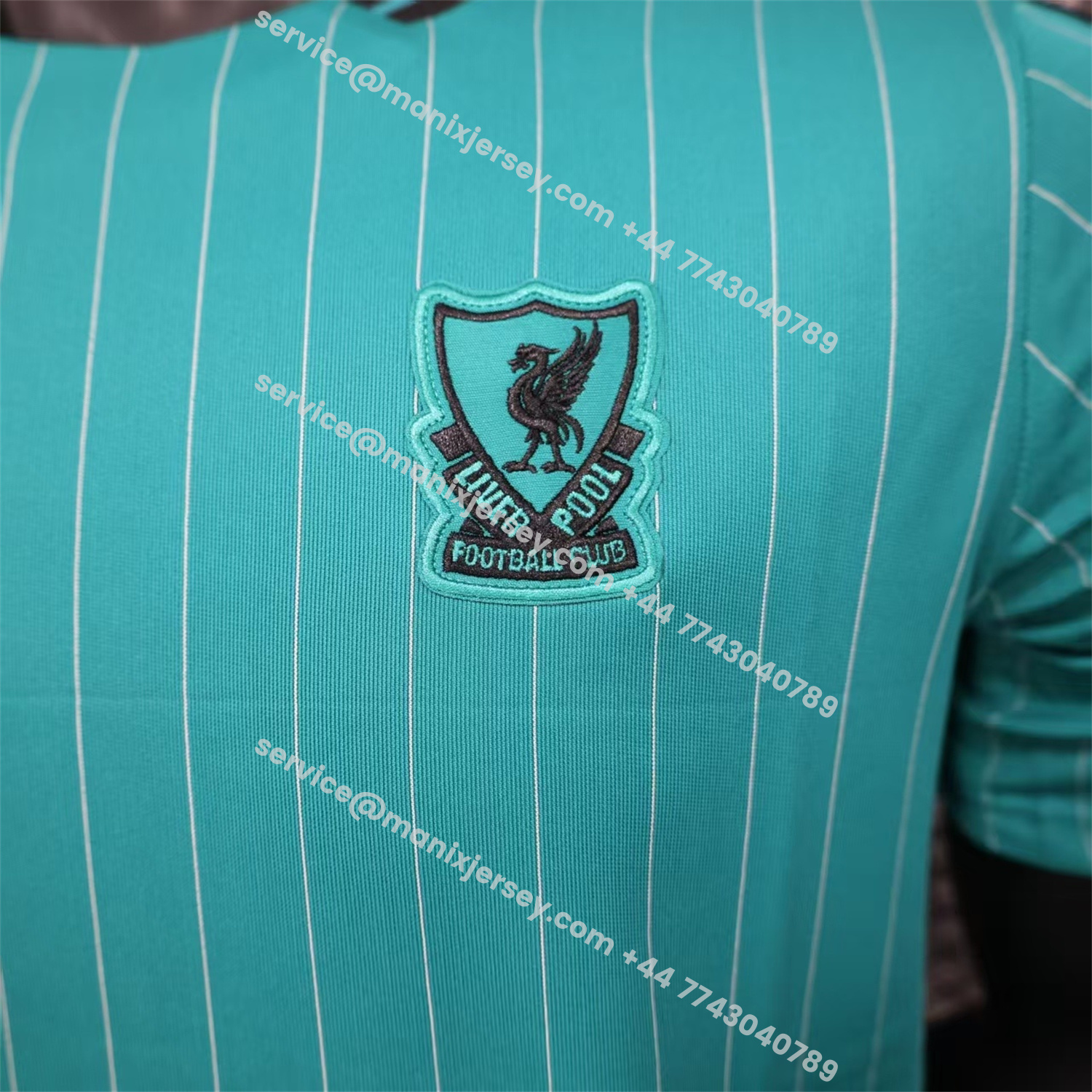 ManixJersey.com | Liver.pool 25-26 Icon Range Travel Special Edition Cyan Jersey - Player Version -Customize Name, Number and Patch | Worldwide Shipping