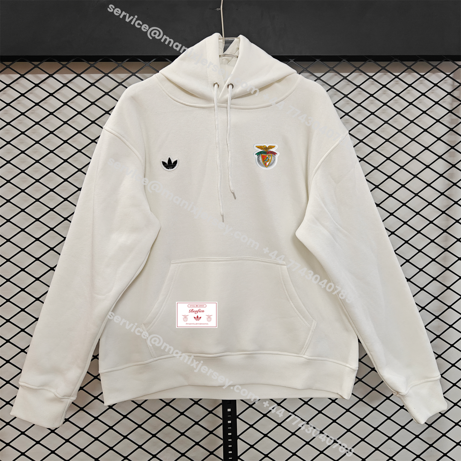 ManixJersey.com | Benfica 25-26 Originals Terrace Icon Unisex Pullover Hoodie -Customize Name, Number and Patch | Worldwide Shipping