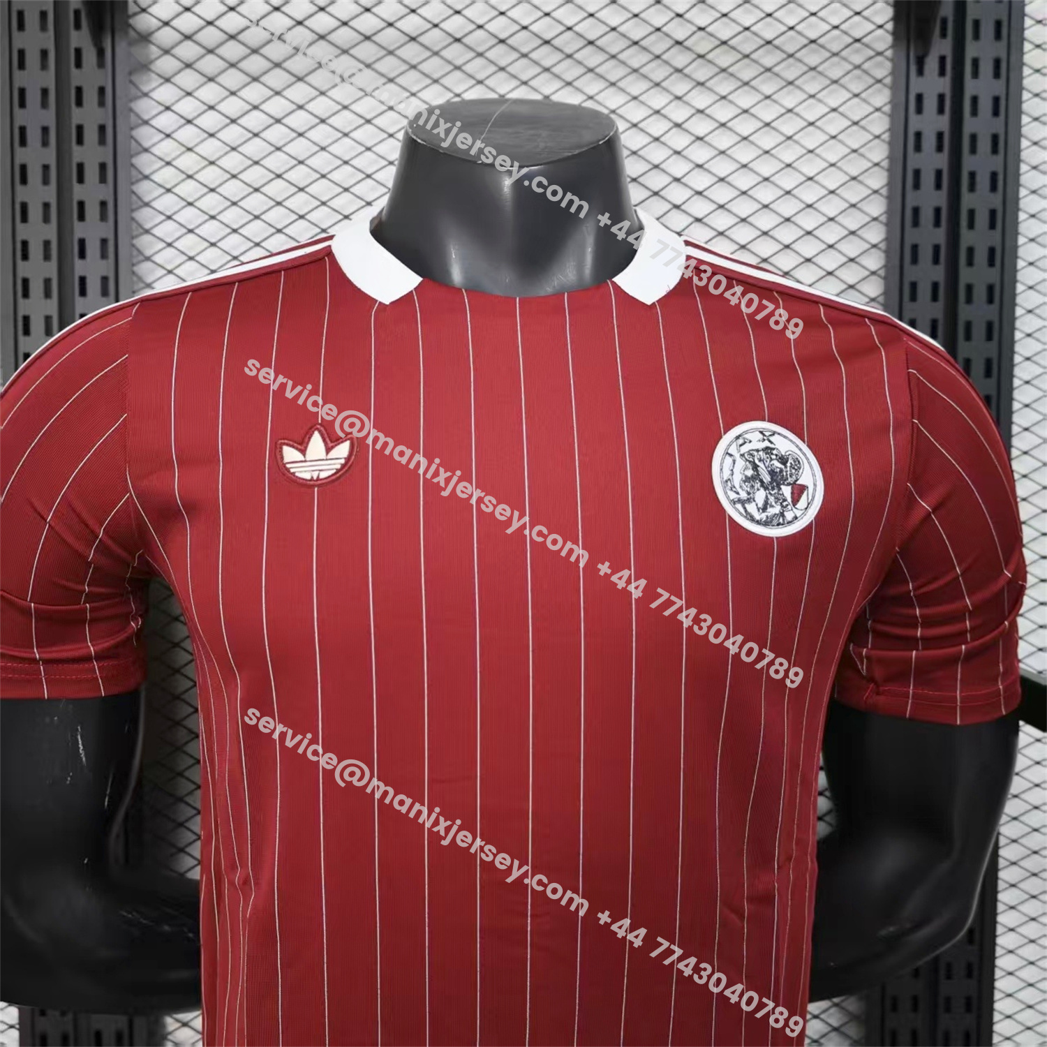 ManixJersey.com | Ajax 25-26 Icon Range Travel Special Edition Red Jersey - Player Version -Customize Name, Number and Patch | Worldwide Shipping