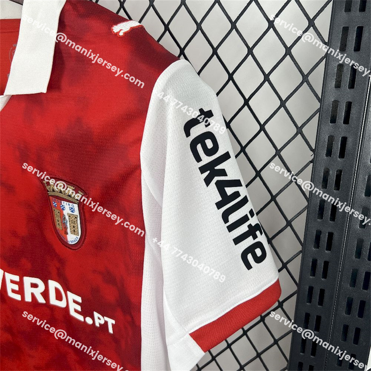 ManixJersey.com | Braga 25-26 Home Jersey - Fans Version -Customize Name, Number and Patch | Worldwide Shipping