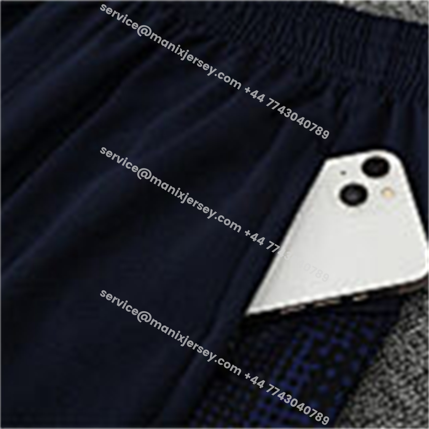 ManixJersey.com | Marseille 25-26 Long Sleeve Training Set - Royal Blue Top & Royal Blue Pants -Customize Name, Number and Patch | Worldwide Shipping