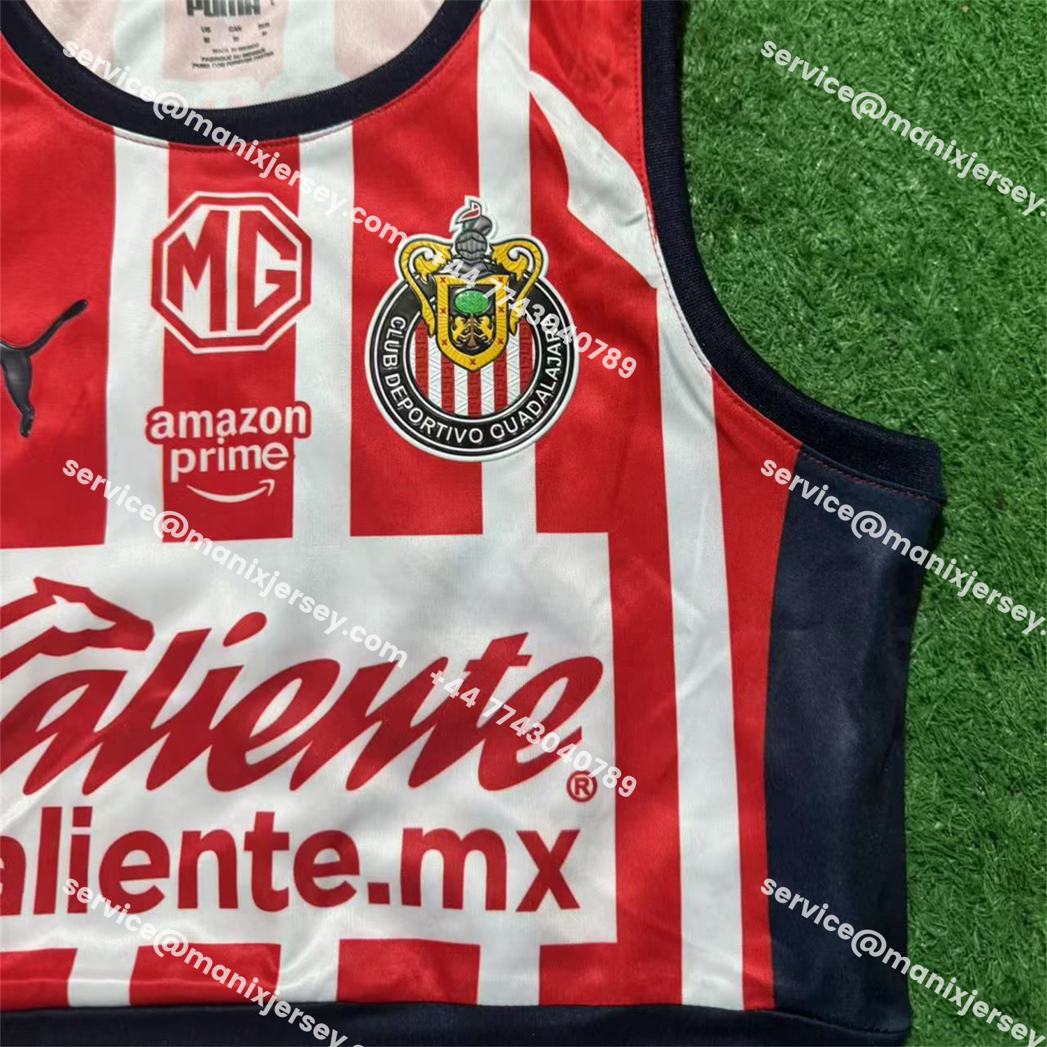 ManixJersey.com | Women's Chivas de Guadalajara 25-26 Home Yoga Vest -Customize Name, Number and Patch | Worldwide Shipping