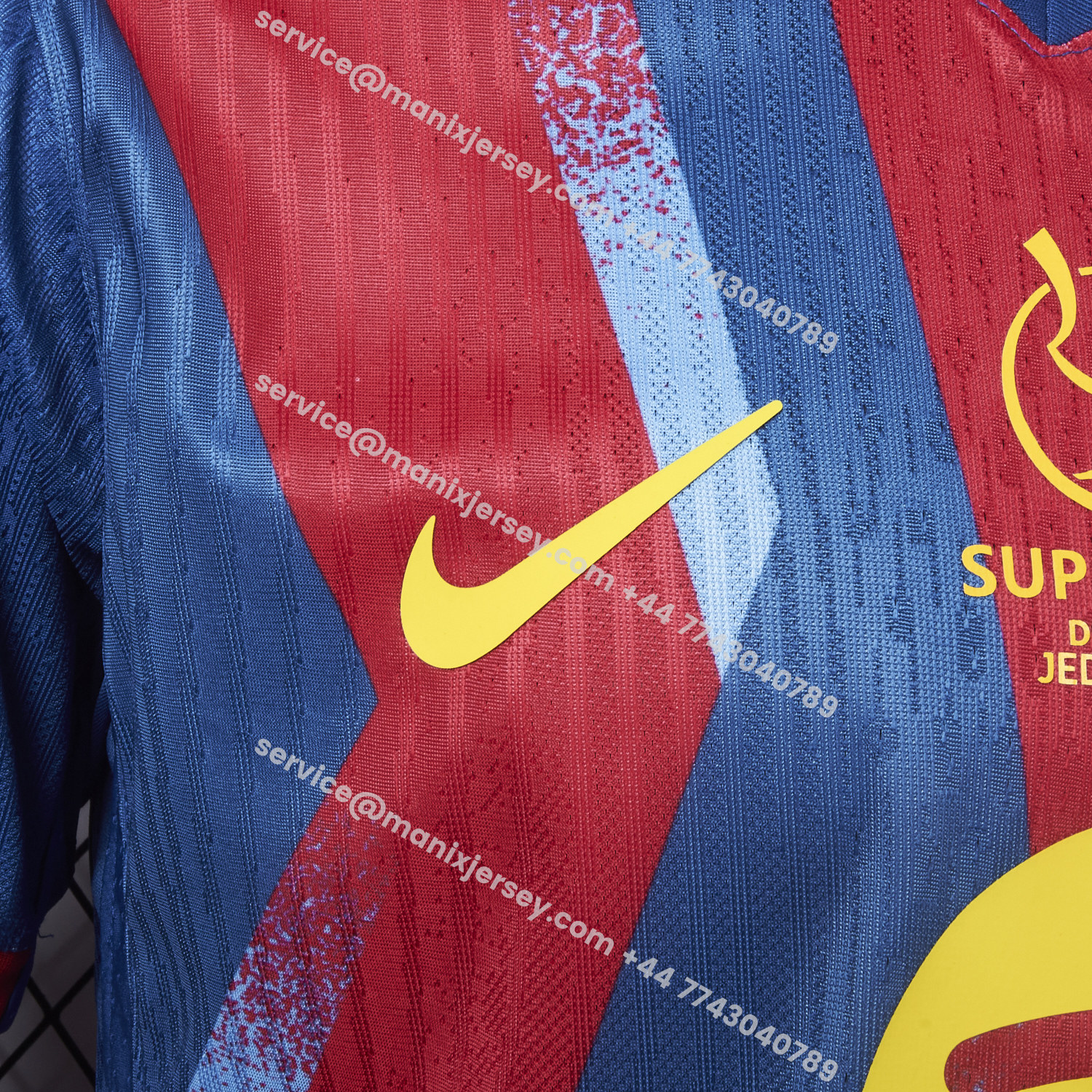 ManixJersey.com | Barcelona 25-26 Supercopa De España Fourth Jersey - Player Version -Customize Name, Number and Patch | Worldwide Shipping