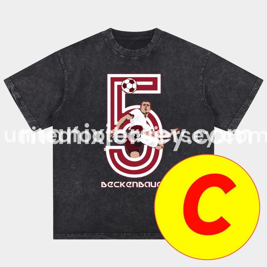 ManixJersey.com | Bayern Munich 125th Legendary Players Oversized Washed T-Shirt -Customize Name, Number and Patch | Worldwide Shipping