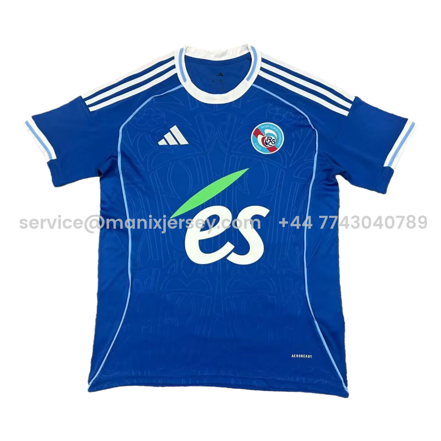 ManixJersey.com | Strasbourg 25-26 Home Jersey - Fans Version -Customize Name, Number and Patch | Worldwide Shipping