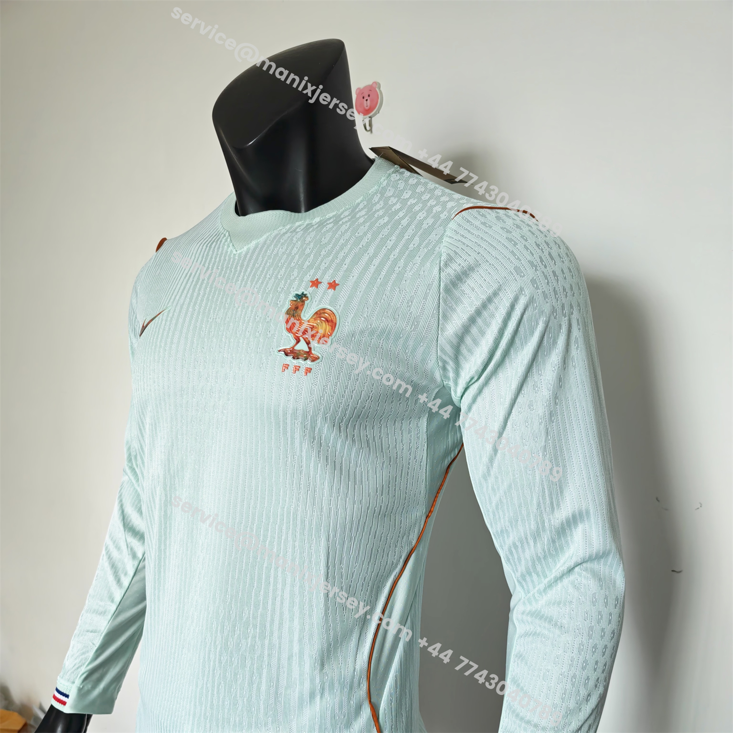 France 2026 Away Mint Green Long Sleeves Jersey - Player Version:football jersey mysite: unitedjerseyfootball 邓江浪:football