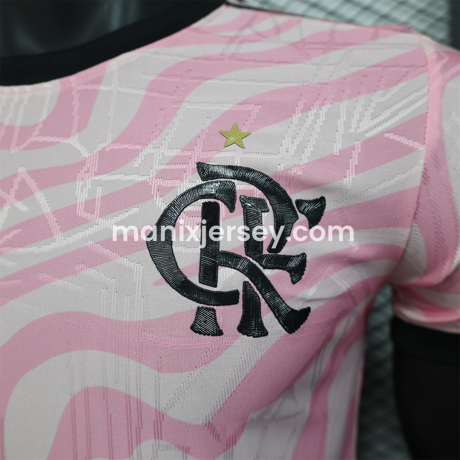 ManixJersey.com | Flamengo 25-26 Pink Ripples Special Jersey - Player Version -Customize Name, Number and Patch | Worldwide Shipping