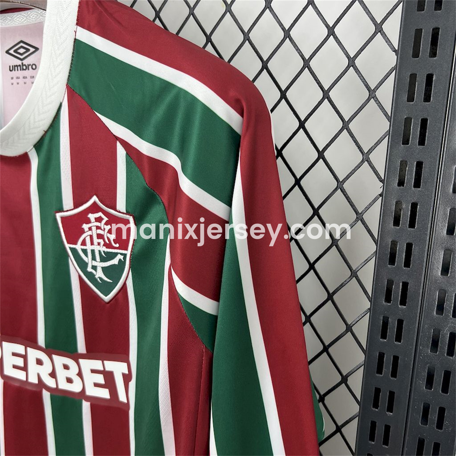 ManixJersey.com | Fluminense 25-26 Home Long Sleeves Jersey - Fans Version -Customize Name, Number and Patch | Worldwide Shipping