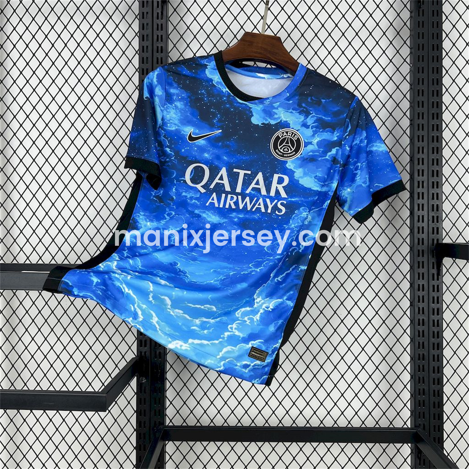 ManixJersey.com | Paris Saint-Germain PSG 25-26 Blue Starry Sky Special Edition Jersey - Fans Version -Customize Name, Number and Patch | Worldwide Shipping