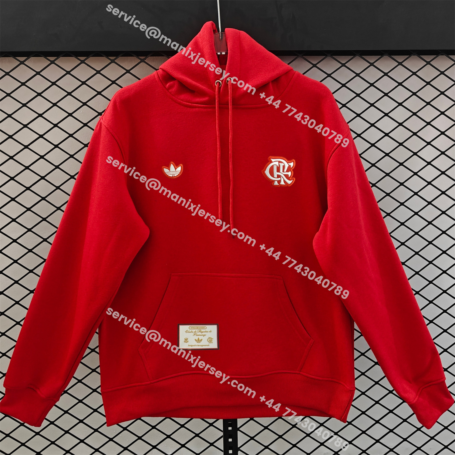 ManixJersey.com | Flamengo 25-26 Originals Terrace Icon Unisex Pullover Hoodie -Customize Name, Number and Patch | Worldwide Shipping