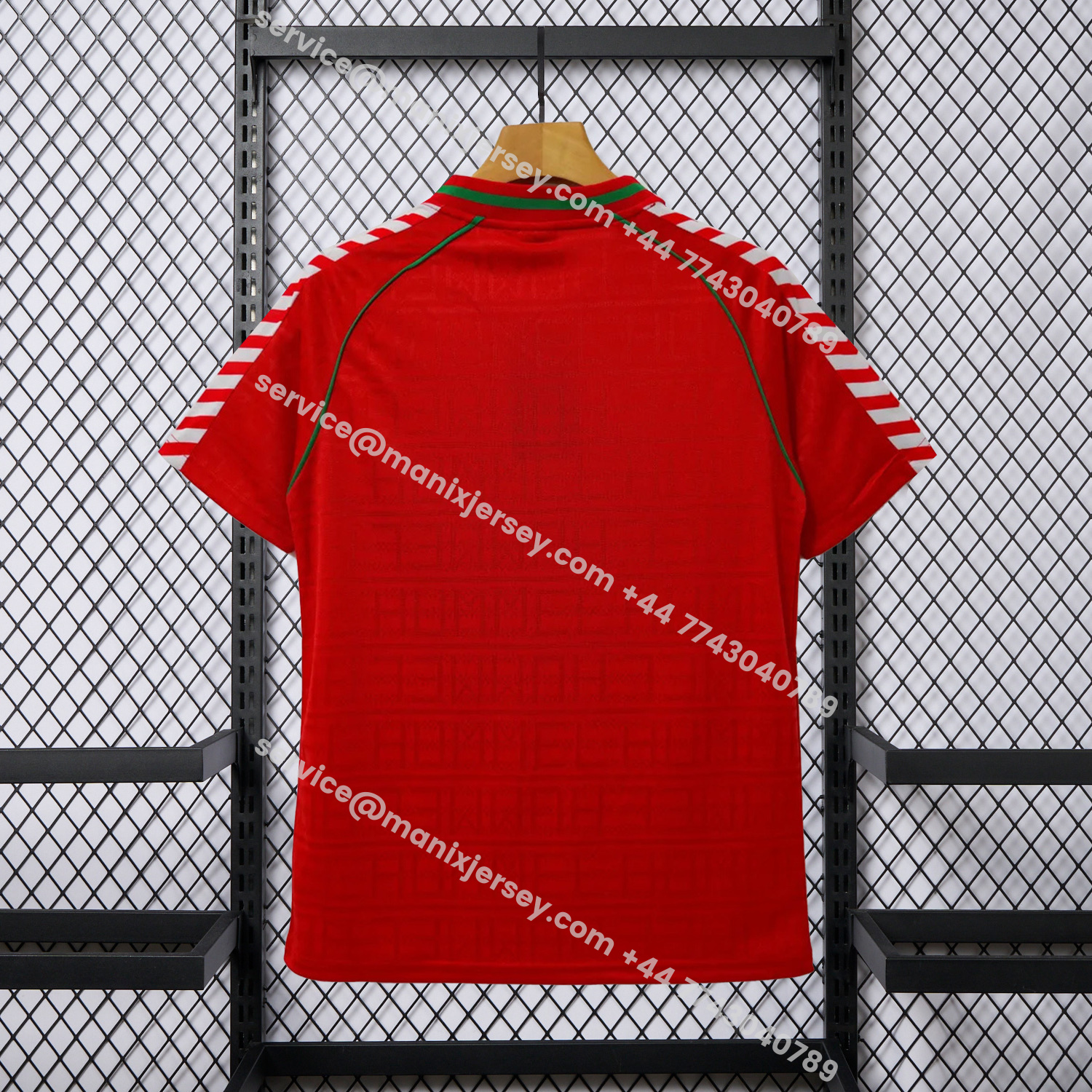 ManixJersey.com | Retro Wimbledon 1988-89 Away Red Jersey -Customize Name, Number and Patch | Worldwide Shipping