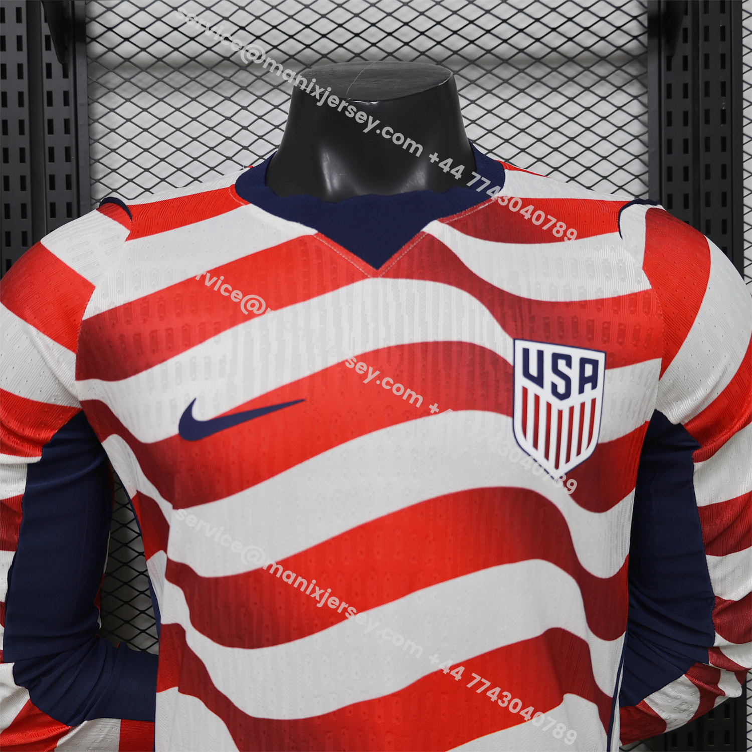 【Back Blank】United States USA 2026 Home Long Sleeves Jersey - Player Version:football jersey mysite: unitedjerseyfootball 邓江浪:football