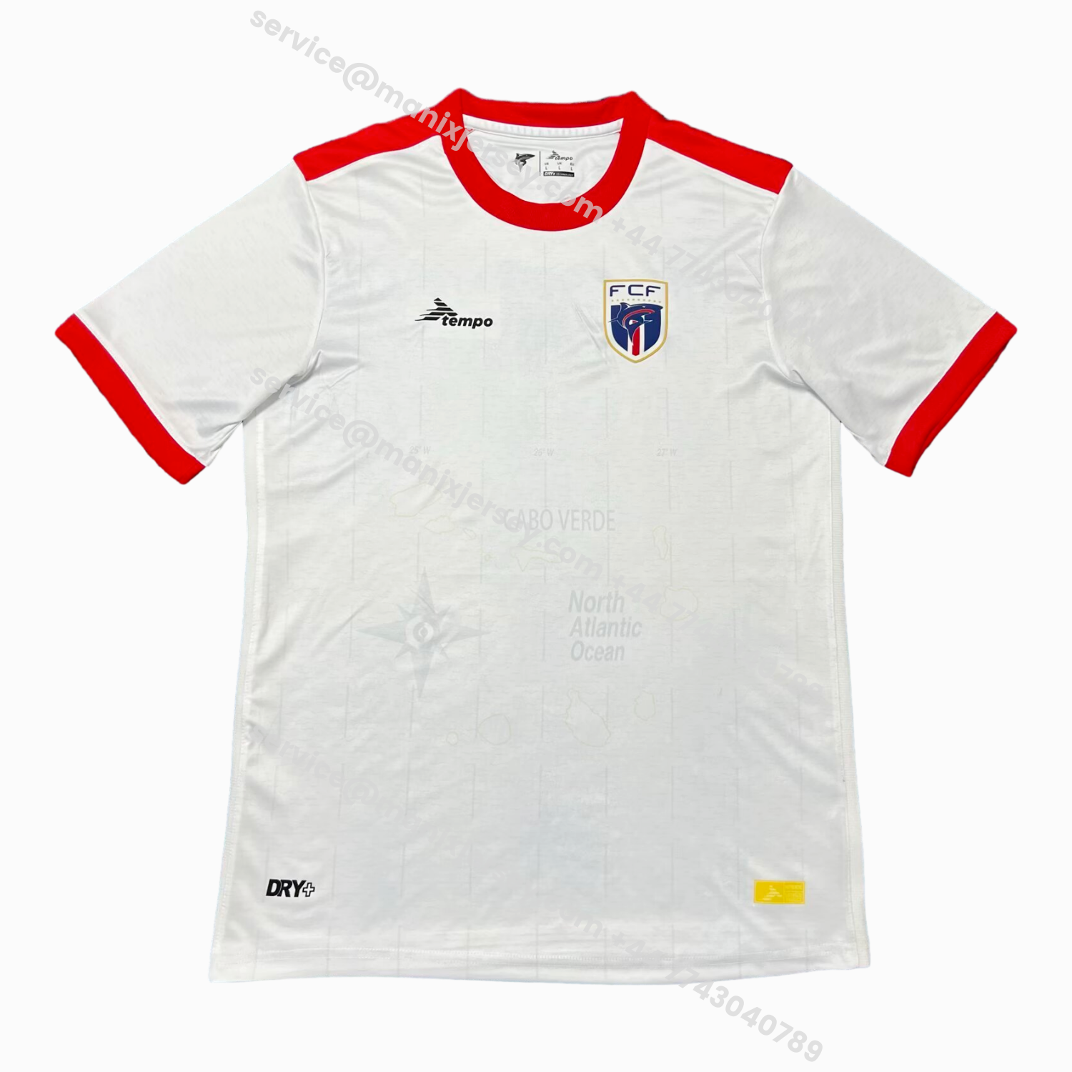 ManixJersey.com | Cabo Verde 2026 Away White Jersey -Customize Name, Number and Patch | Worldwide Shipping