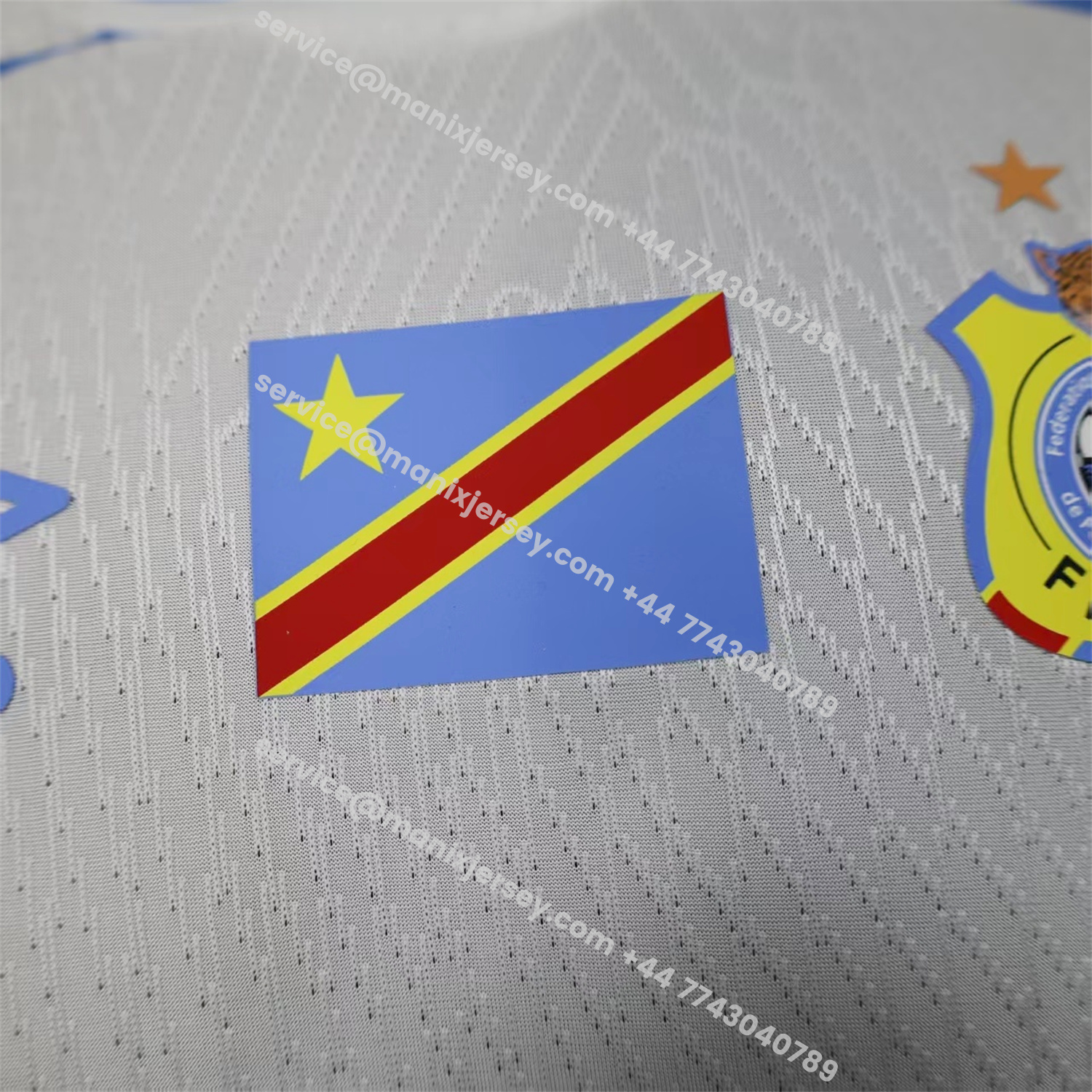 ManixJersey.com | Congo 2026 Away White Jersey - Player Version -Customize Name, Number and Patch | Worldwide Shipping